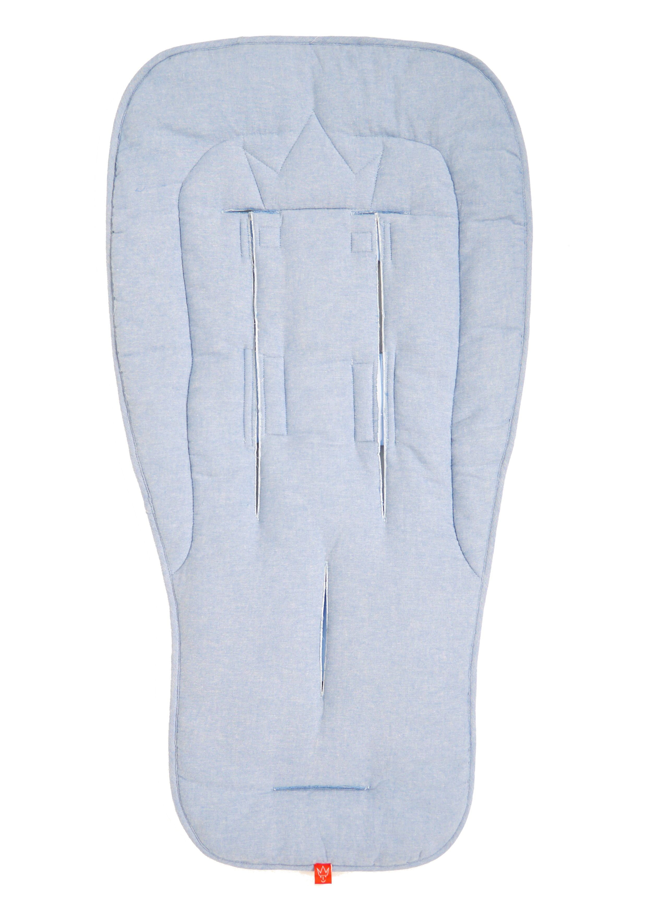 Sommer Kinderwageneinlage in der Farbe light blue melange