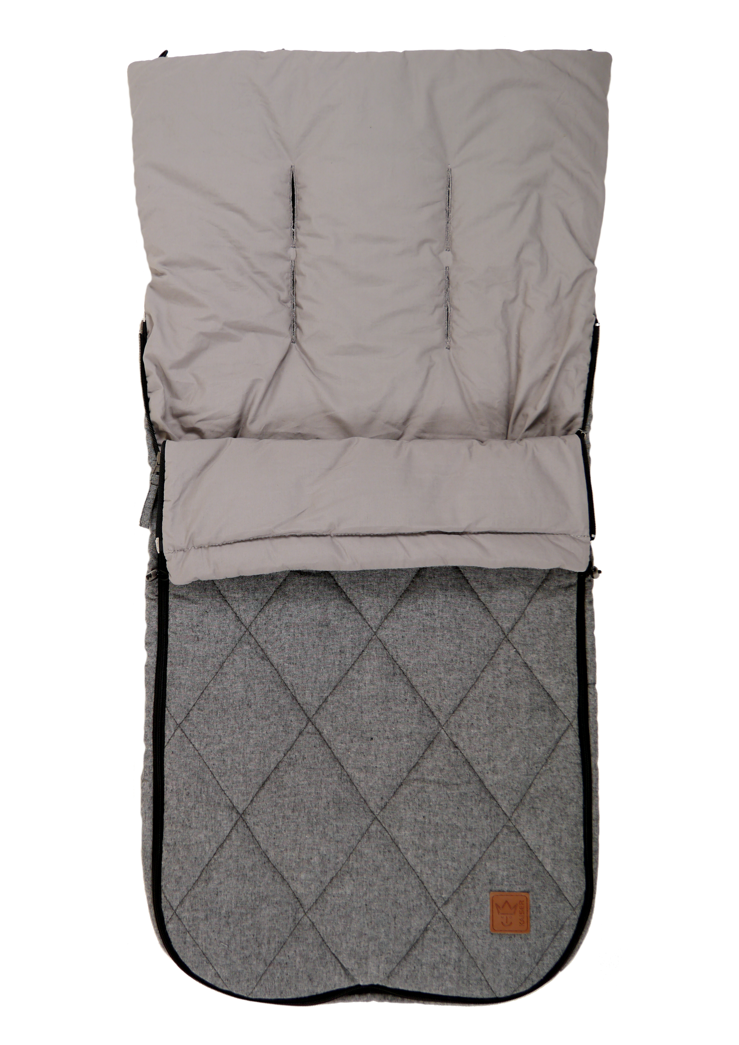 Sommer Fußsack NIKKO MELANGE in der Farbe anthrazit melange