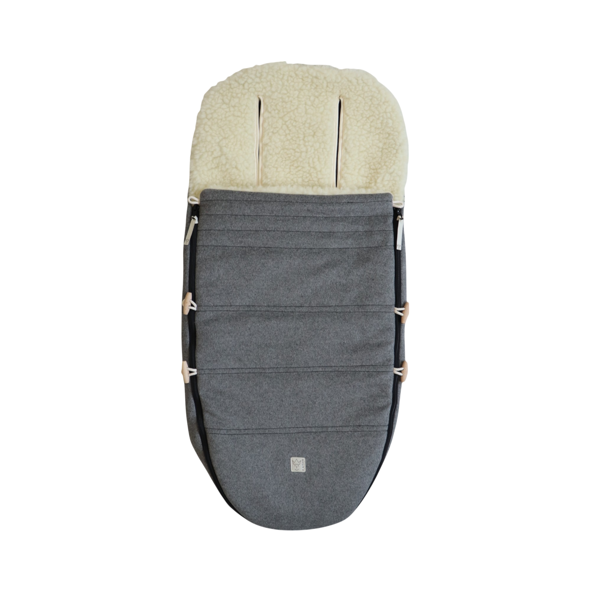 WOOLMA Kinderwagen Fußsack Loden/ Wolle