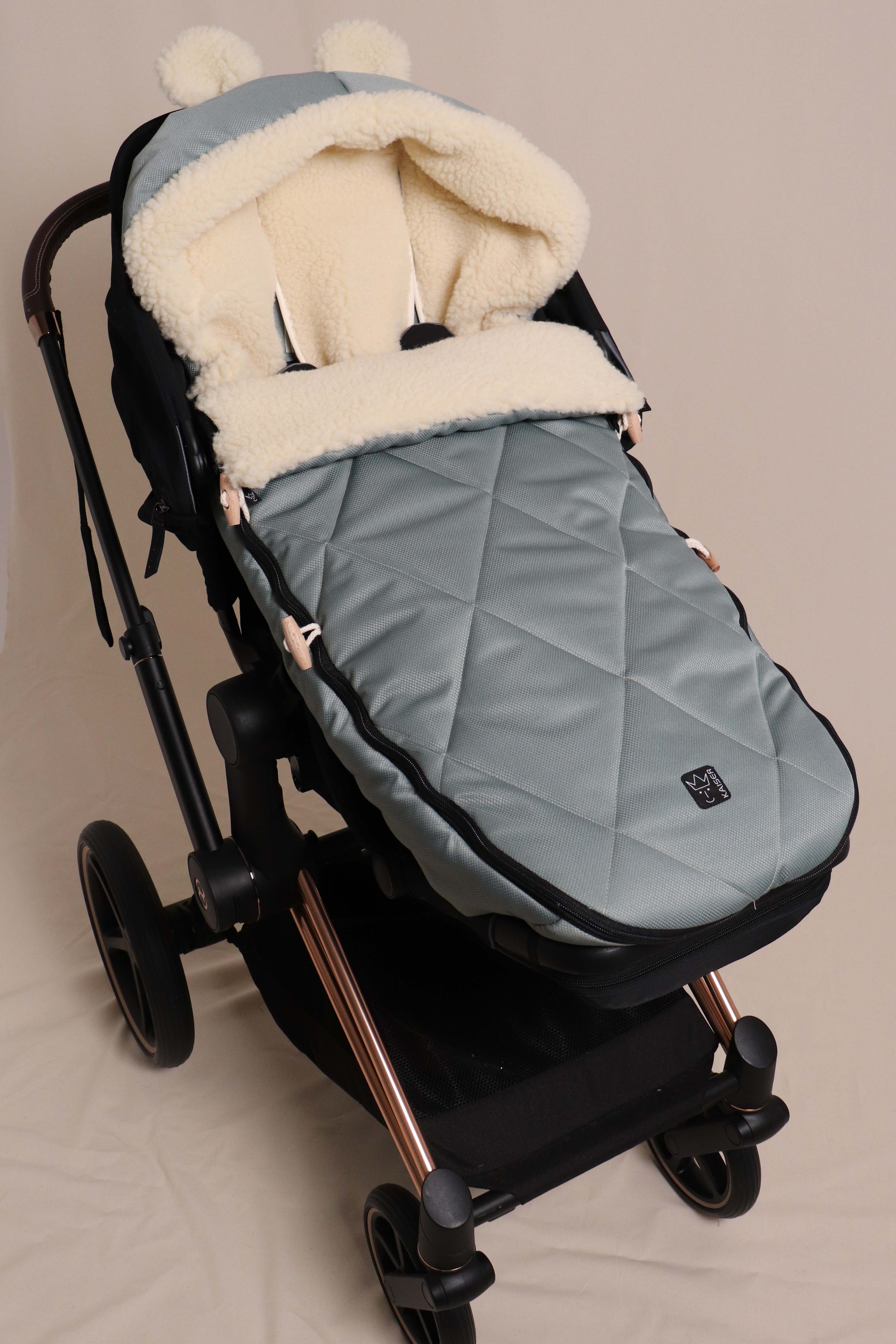 Universal-Fußsack Für Kinderwagen – Gepolstert Mit Wolle, Größe 85 X 40 Cm, Passt Auf Alle Modelle