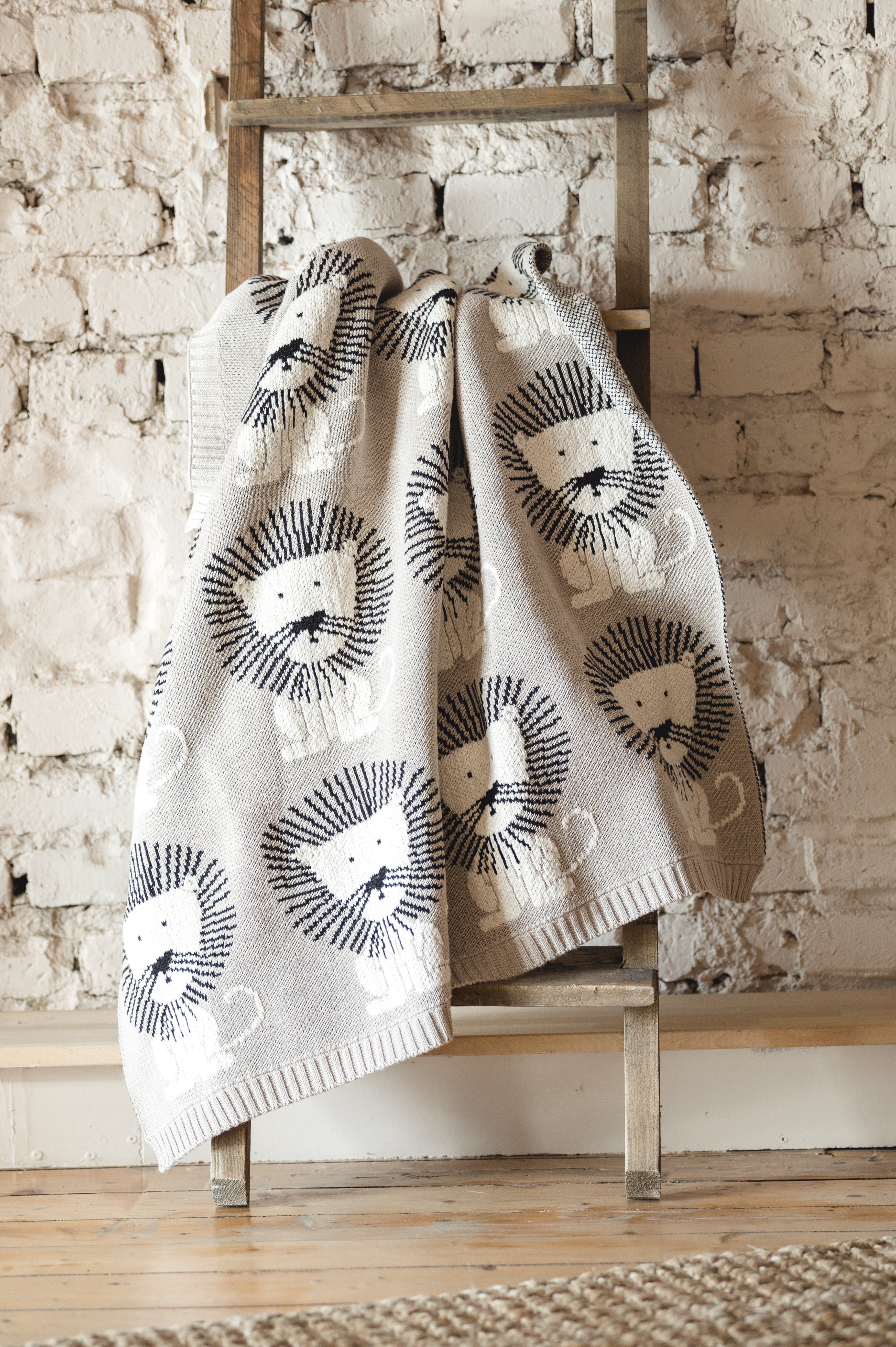 LION Babydecke Strick LION Babydecke Strick