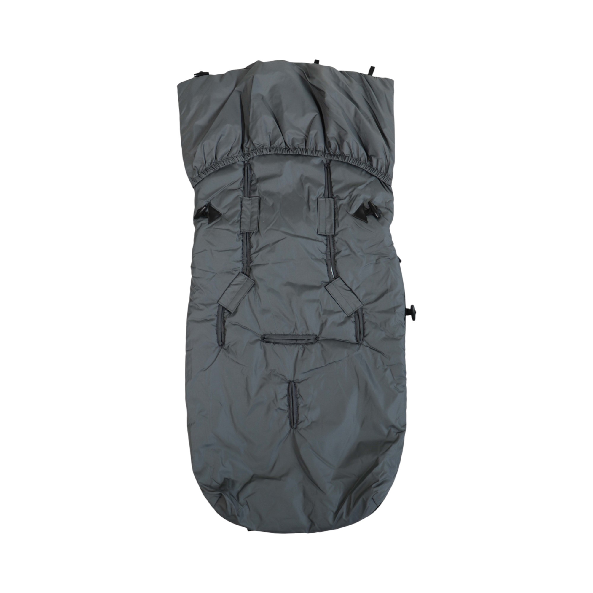 Sommer Fußsack in der Farbe anthrazit Rückseite