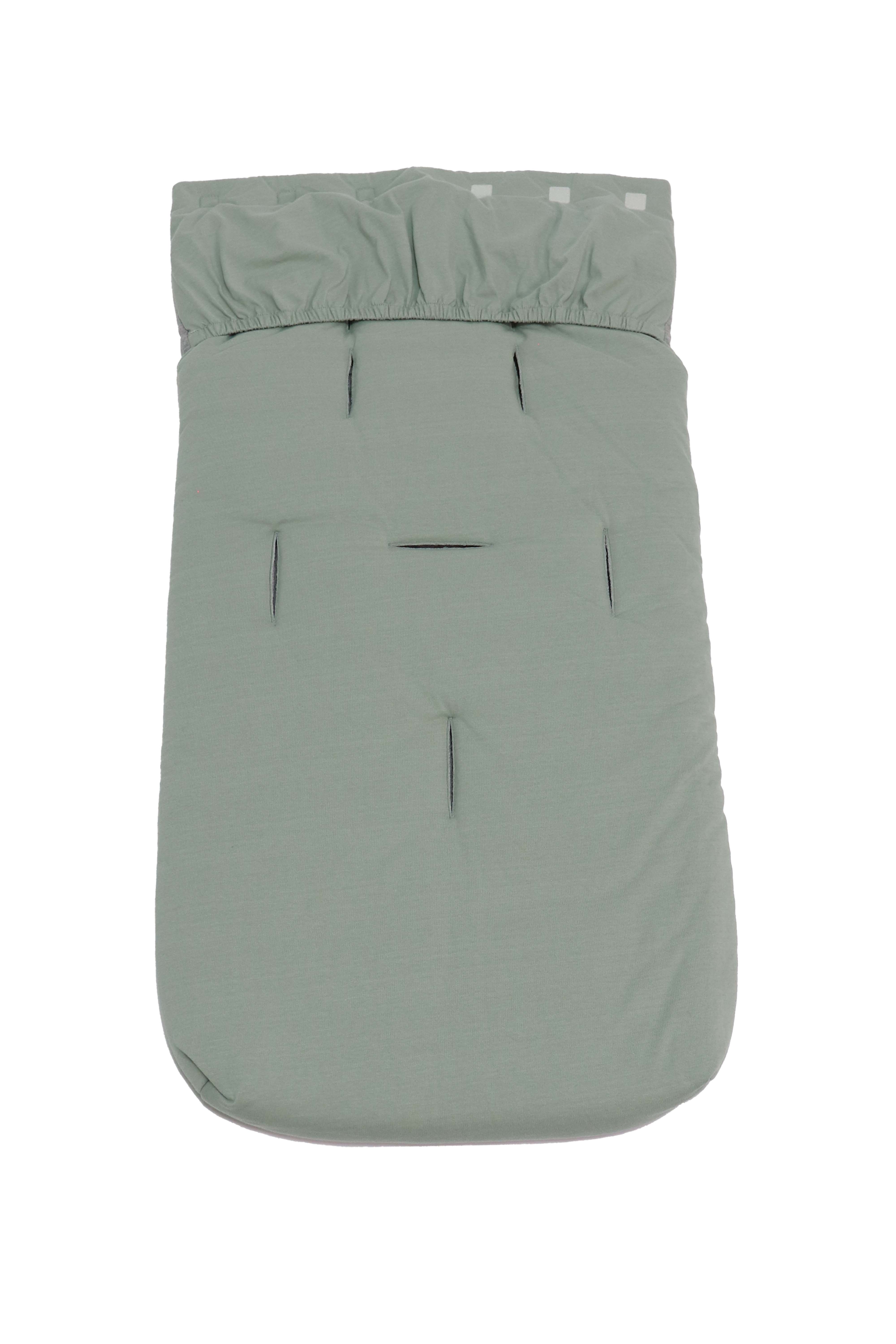 Sommer Fußsack in der Farbe slit green Rückseite