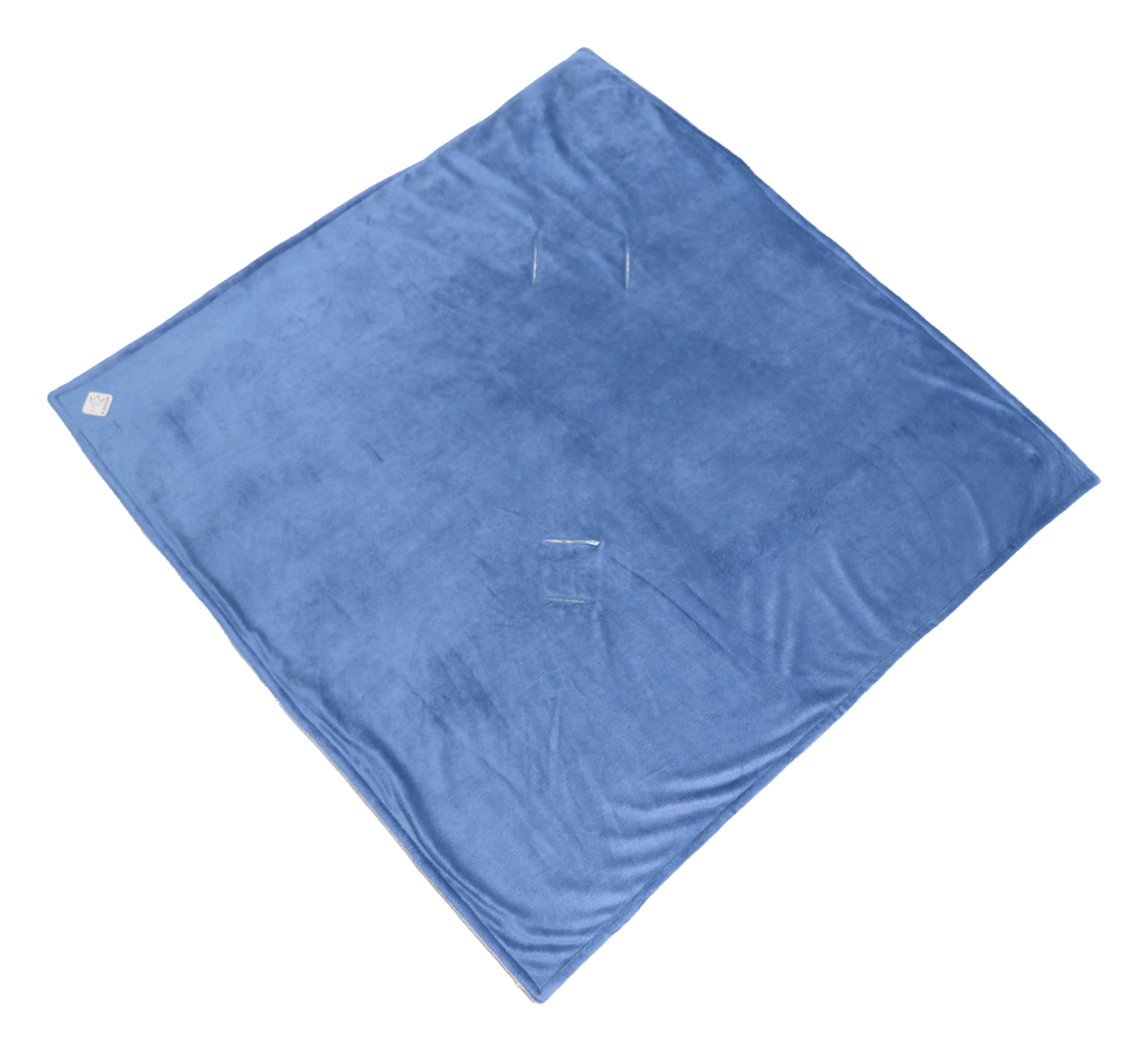 Kaiser Winter Wrap mit Kapuze, Farbe agean blue, Rückansicht in voller Fläche