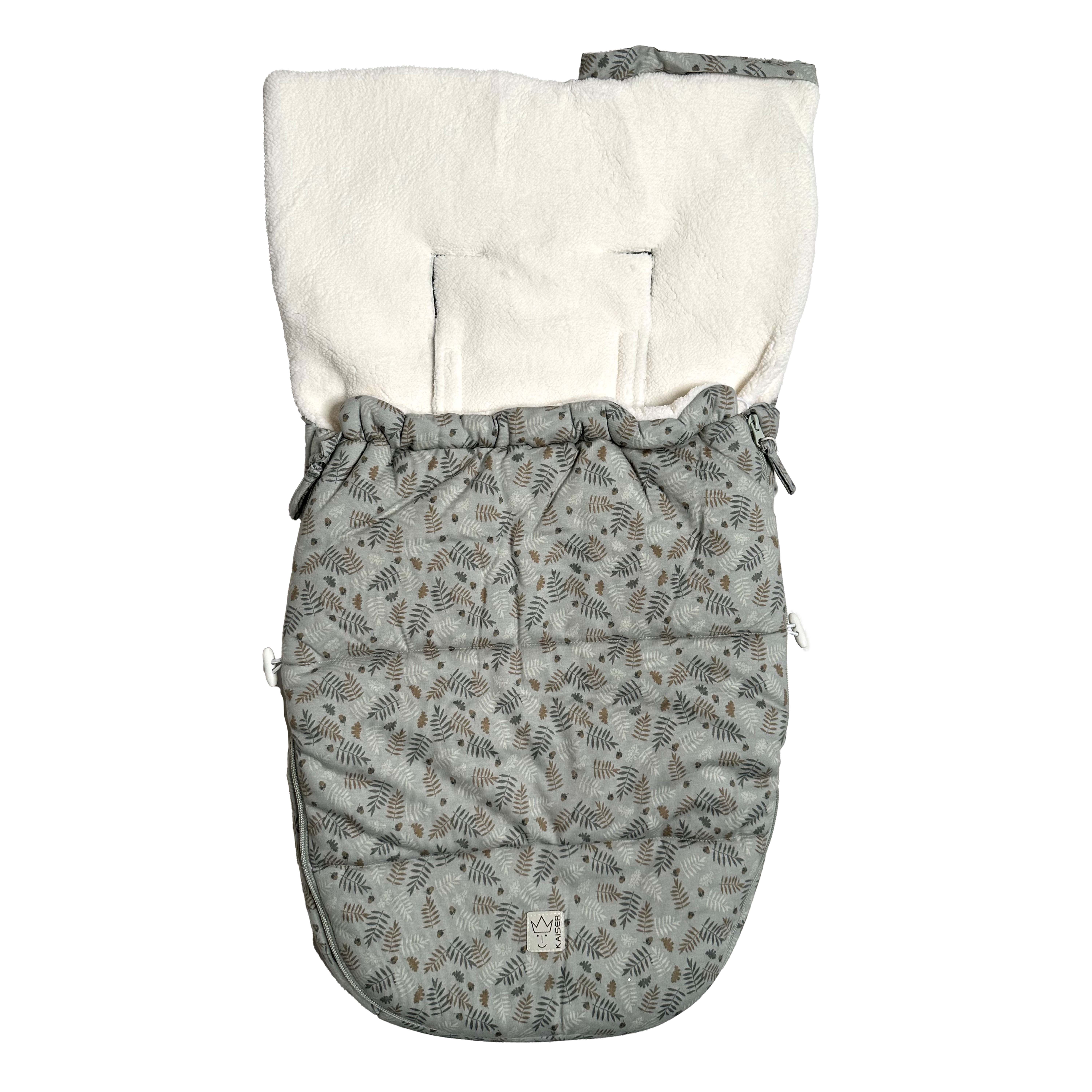 Kaiser Babyschalen Fußsack Jersey Hood Winter in der Farbe forrest green