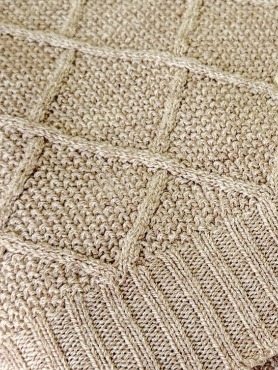 WOOL Babydecke Strick WOOL Babydecke Strick