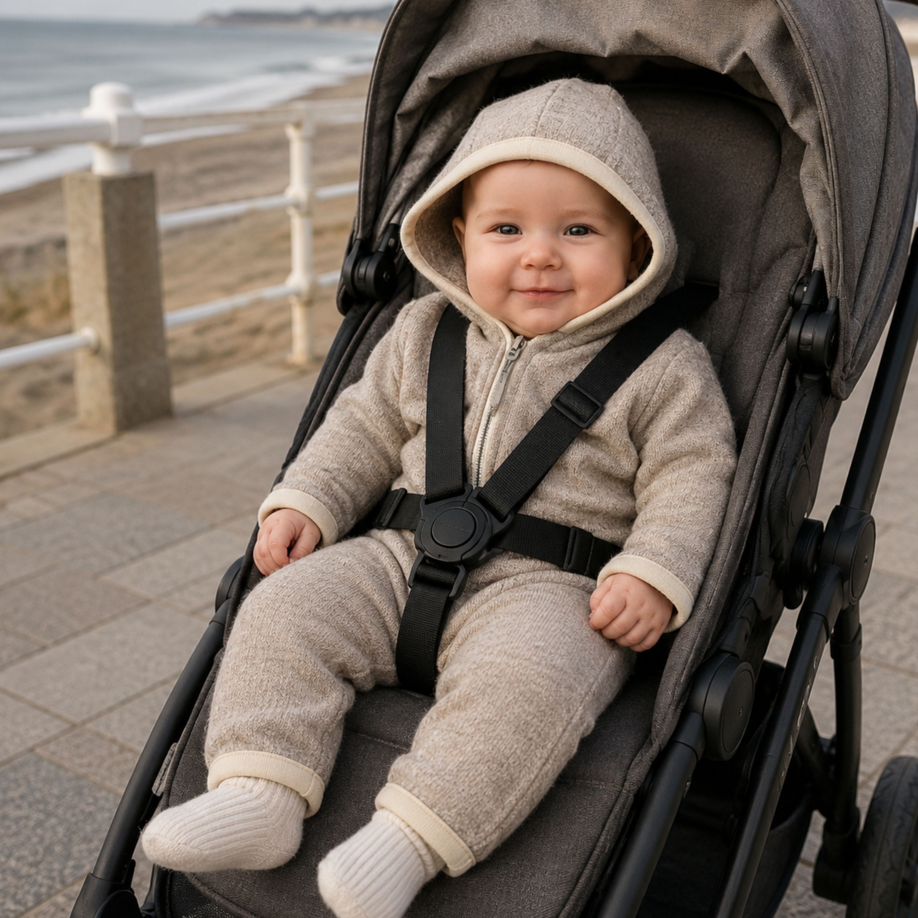 WOOL WALK Overall, 100% Wool, light brown