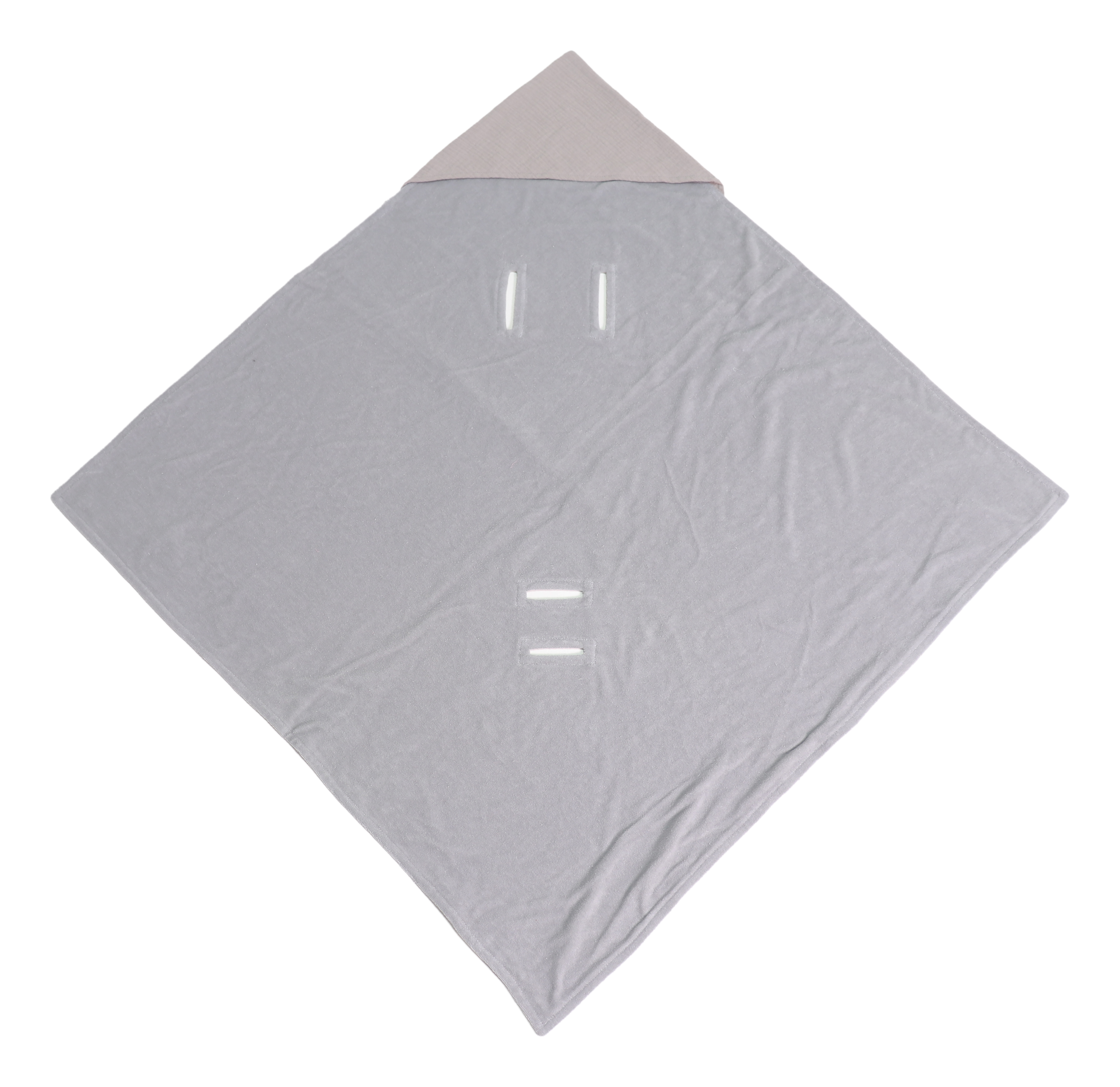 SUNNY Einschlagdecke von Kaiser in der Farbe light grey, komplett ausgebreitet