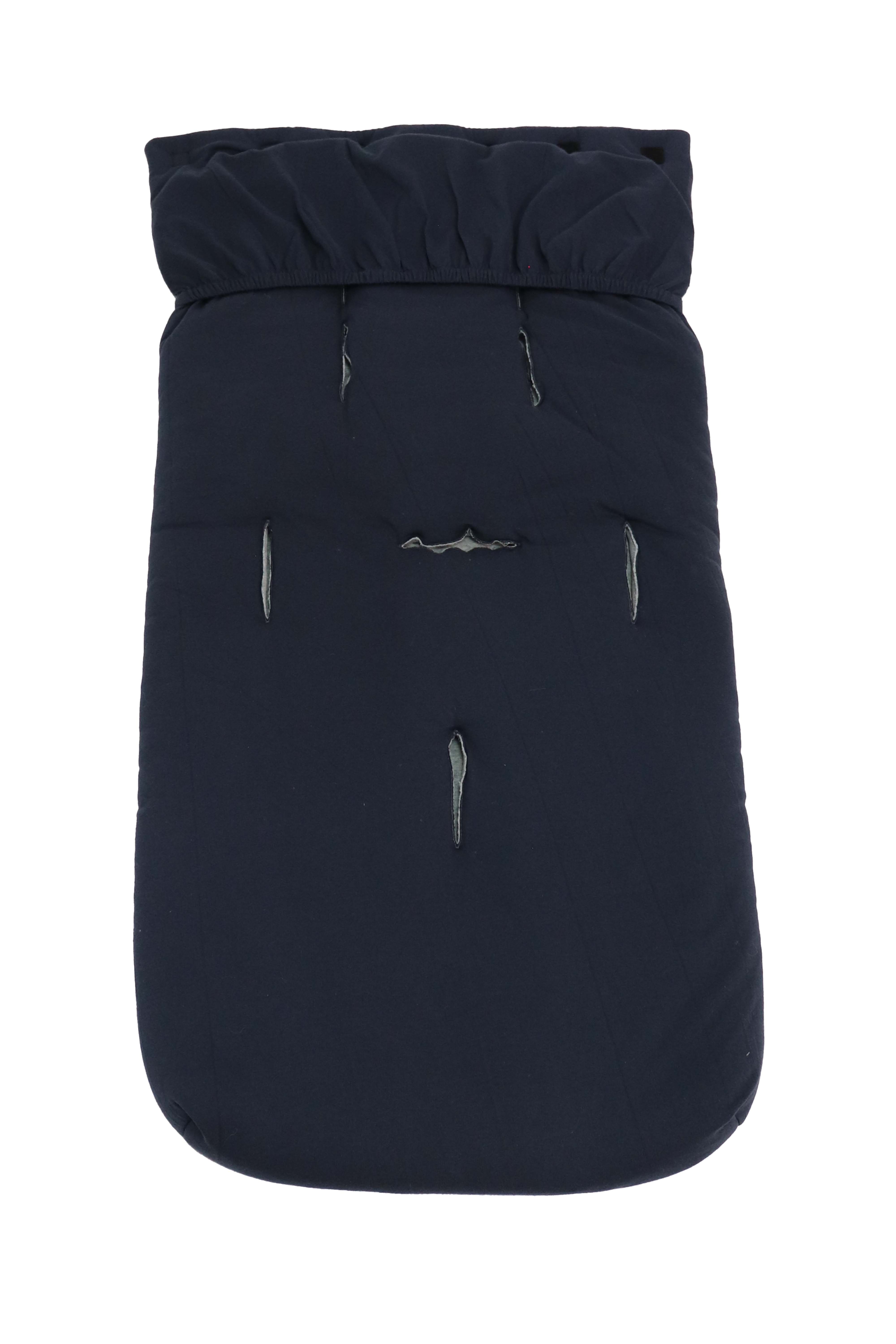 Sommer Fußsack in der Farbe navy Rückseite