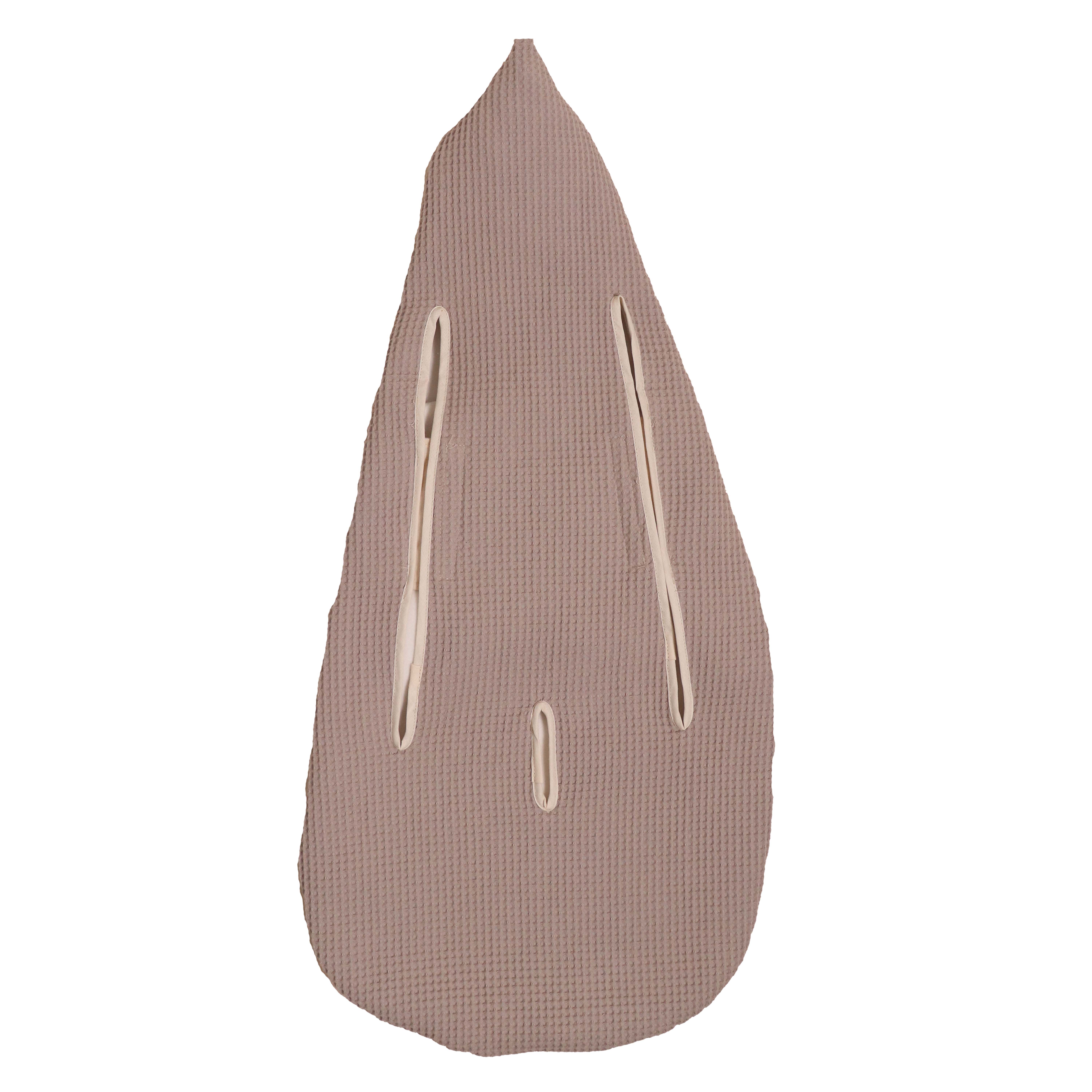 Rückseite der ALICE ORGANIC COTTON BIO Einschlagdecke linen