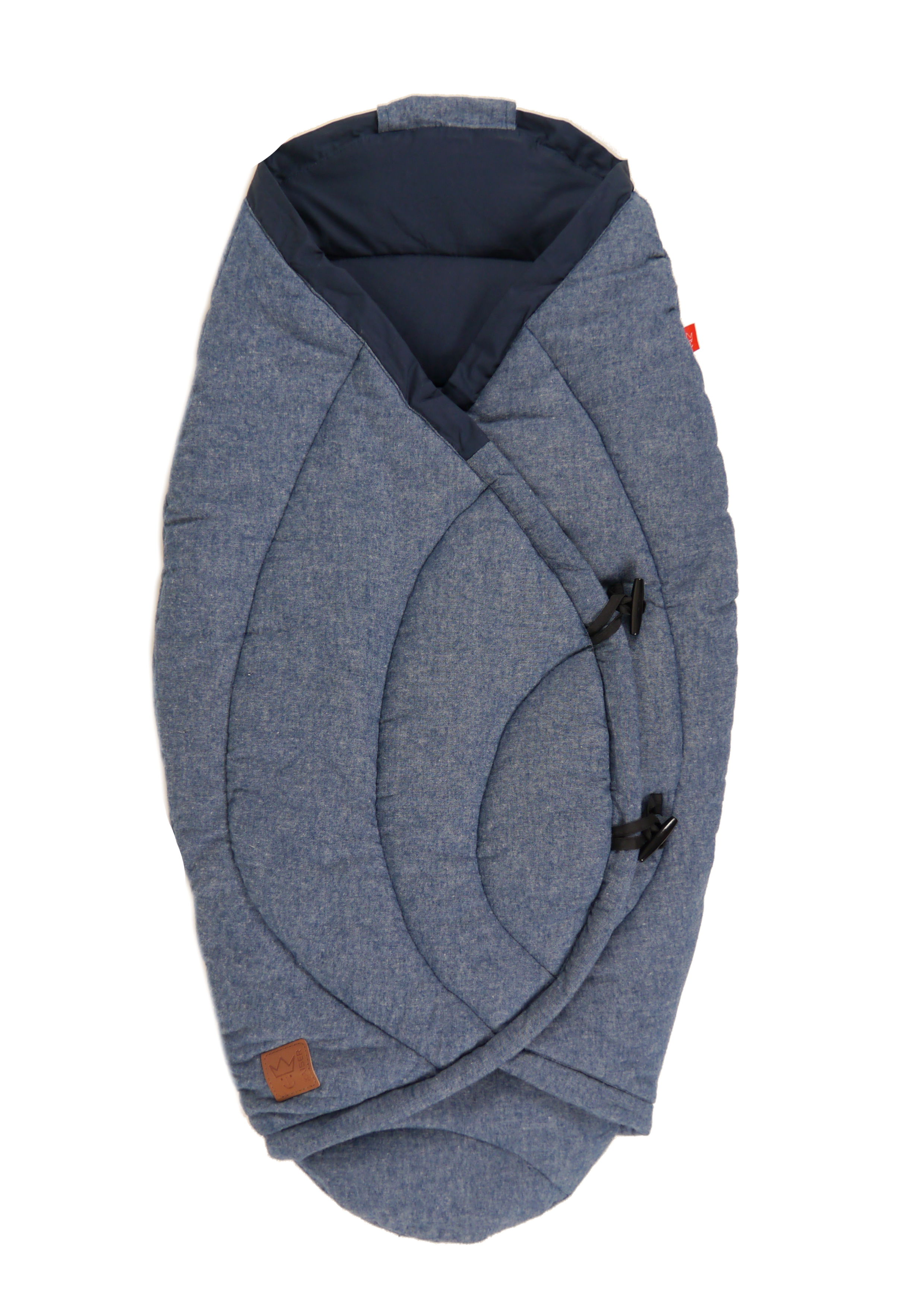 Sommer Einschlagdecke CARL MELANGE in navy melange