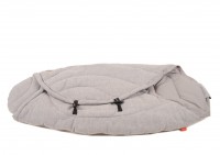CARL MELANGE Sommer Einschlagdecke Sommer Einschlagdecke CARL MELANGE in light grey melange, Seitenansicht
