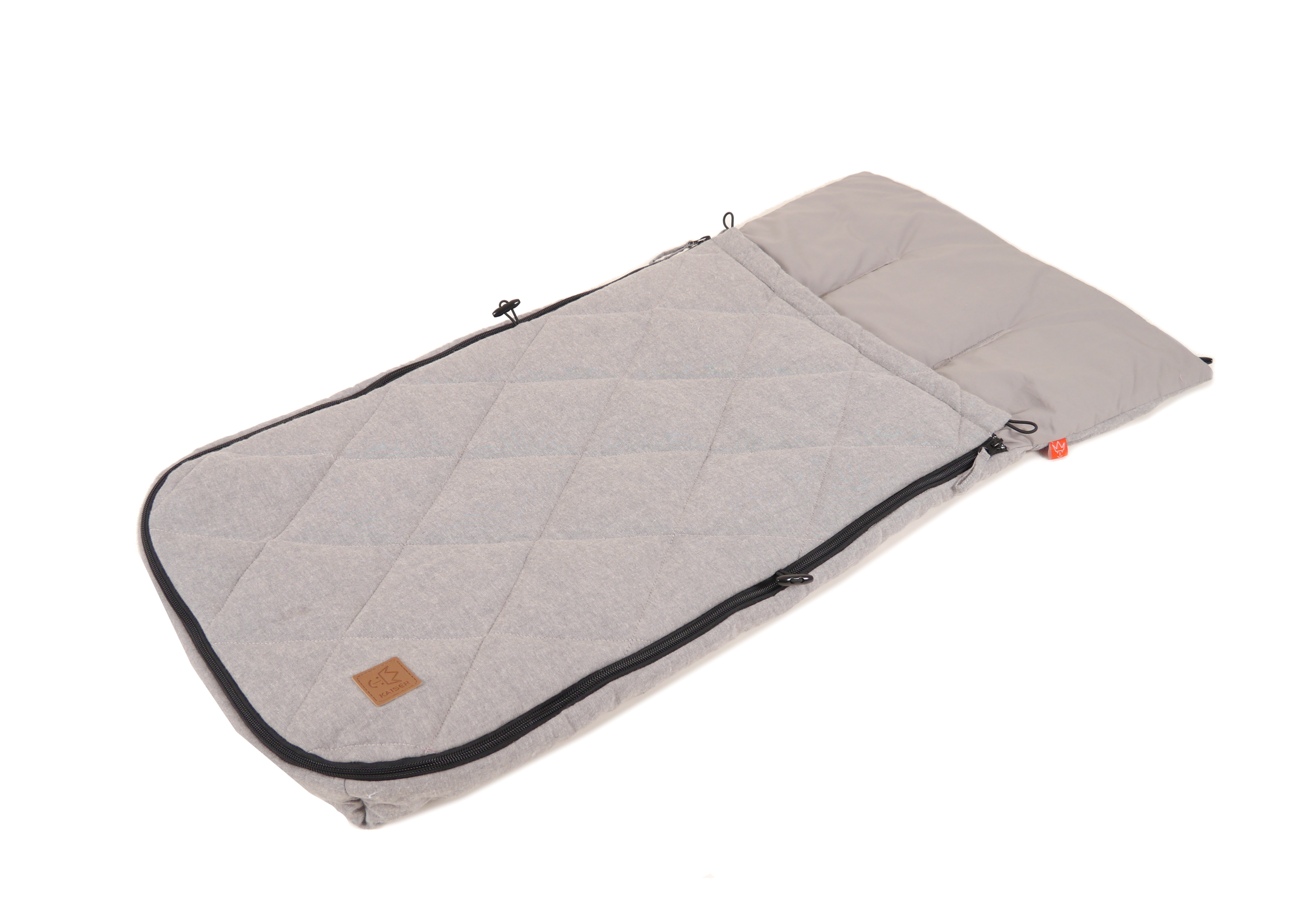 Sommer Fußsack NIKKO MELANGE in der Farbe light grey melange