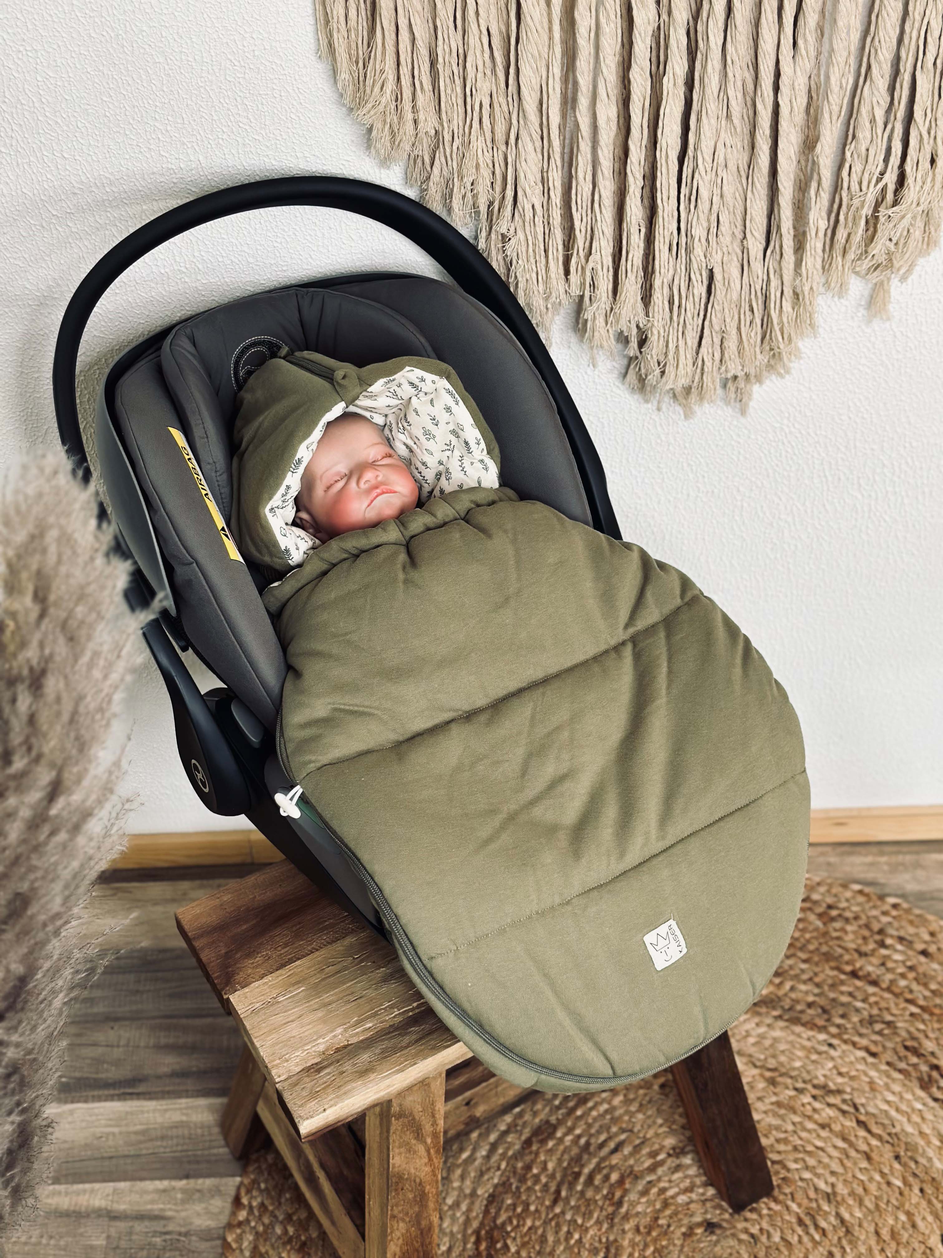 SMALL JERSEY HOODED Babyschalen Fußsack SMALL JERSEY HOODED Babyschalen Fußsack