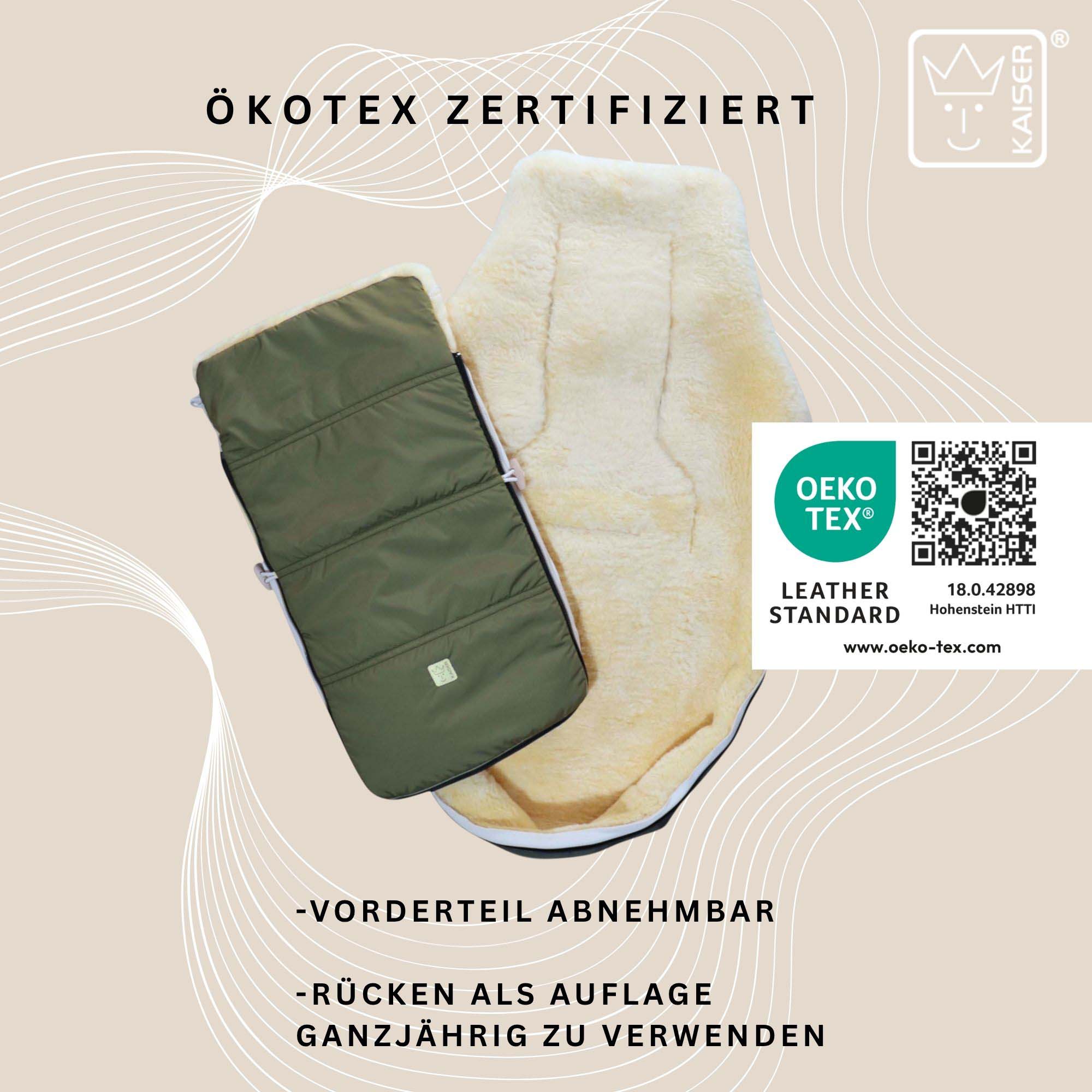 DUBLAS 2.0 Lammfell-Kinderwagen Fußsack