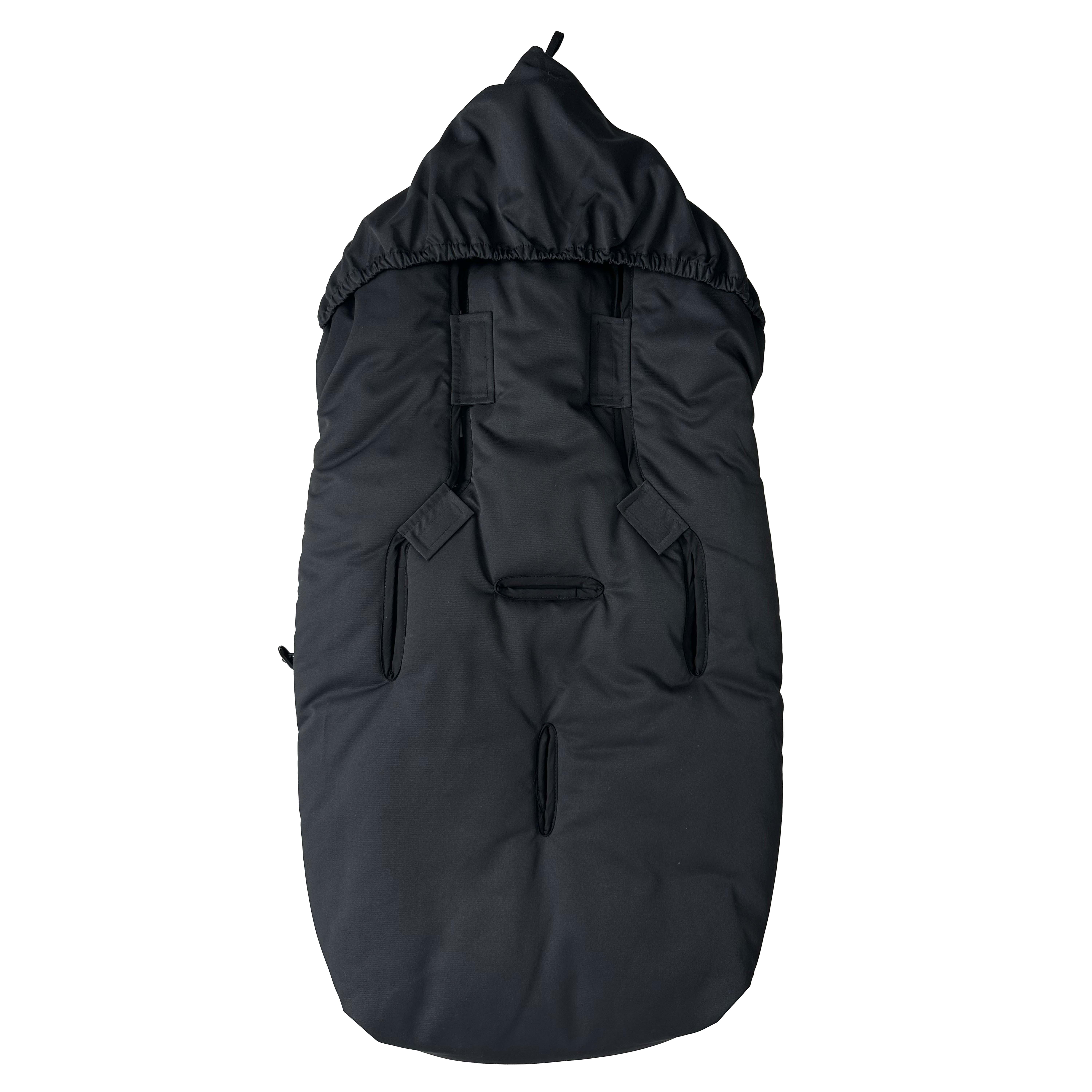 Thermofußsack DOWWNY XL in schwarz Rückseite