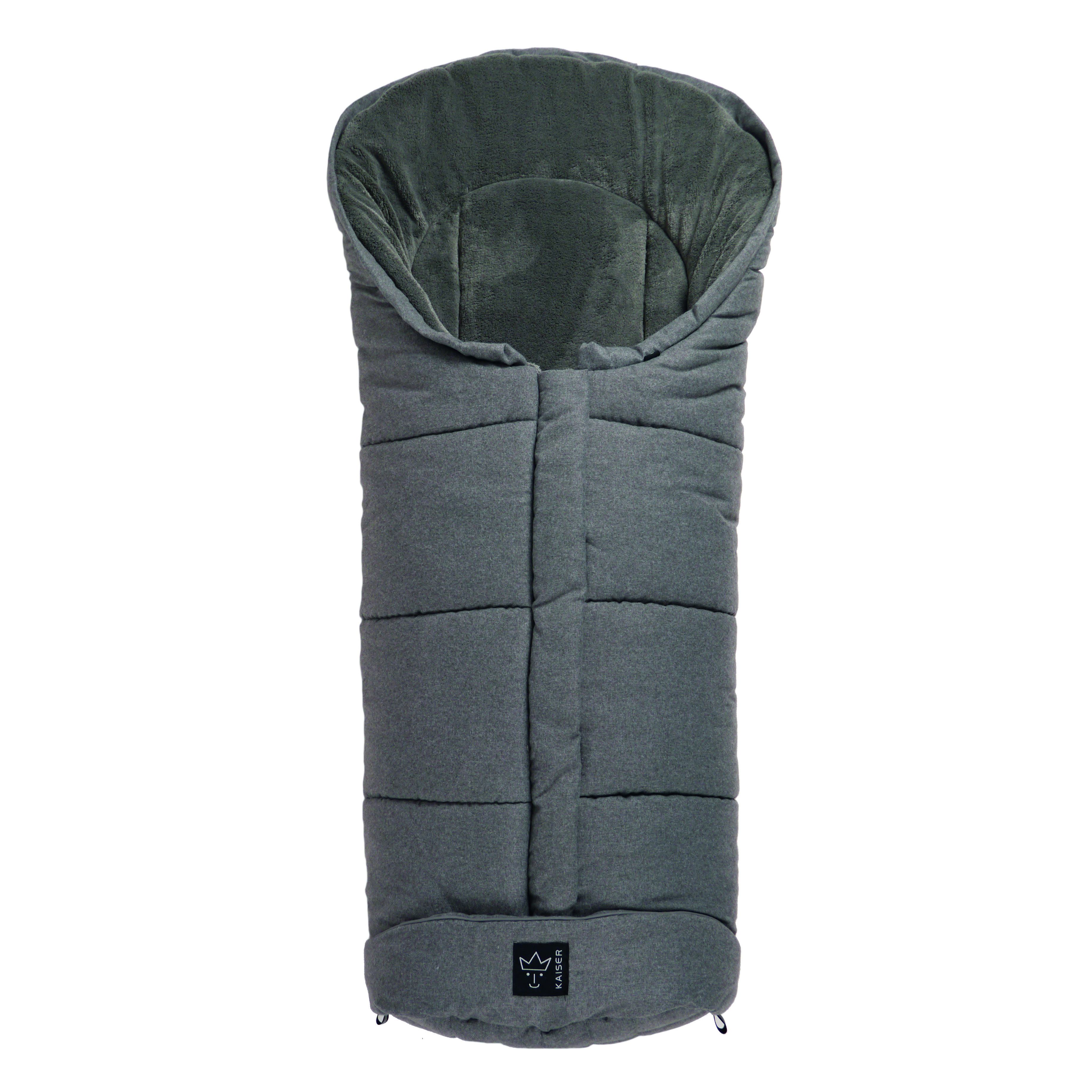 Thermofußsack in anthrazit melange