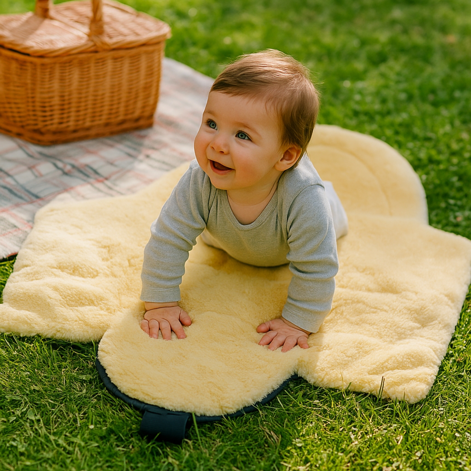 NAADJA Lammfell Babyschalen Fußsack NAADJA Lammfell Babyschalen Fußsack