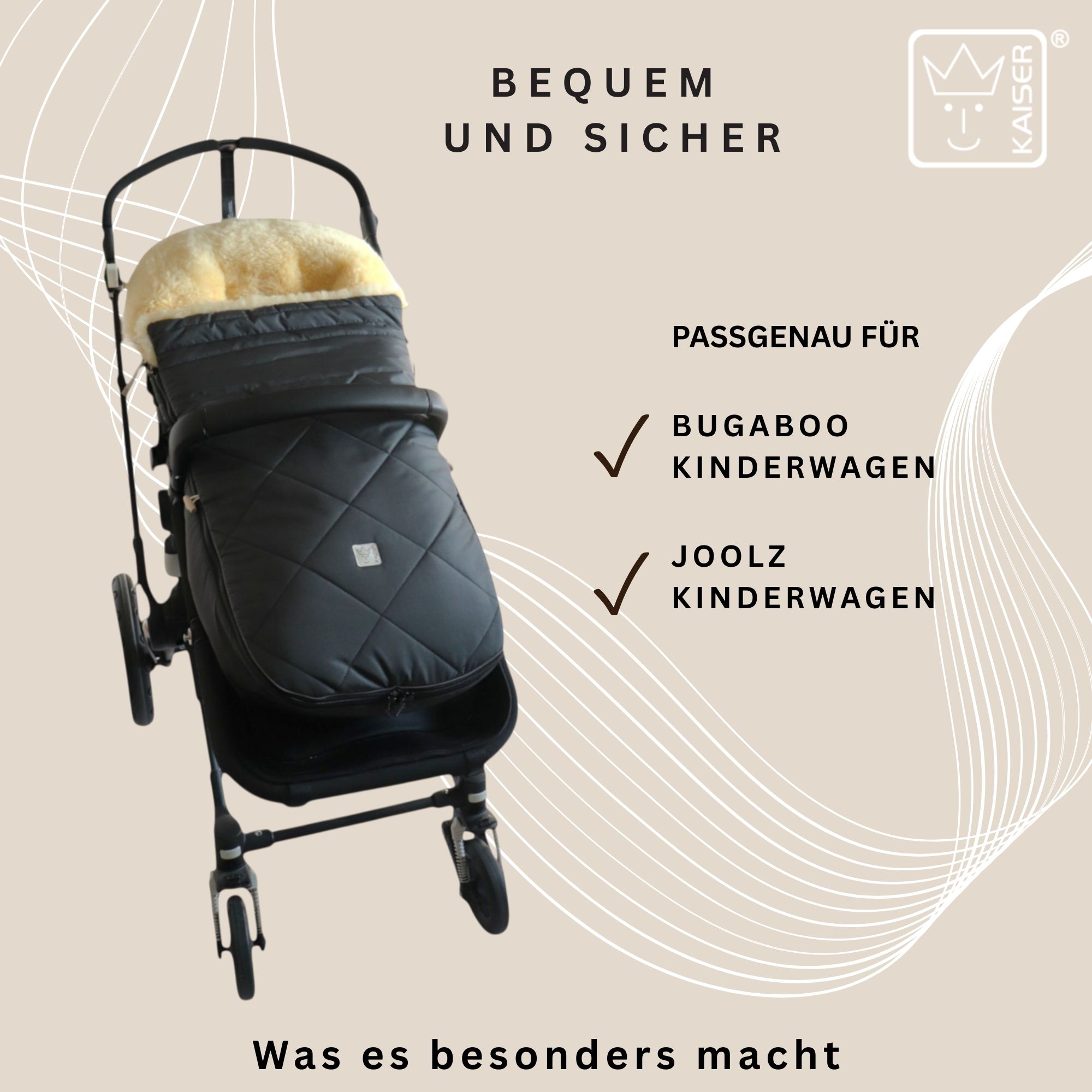 Passend für Bugaboo und Jollz Kinderwagen