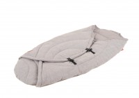 Sommer Einschlagdecke CARL MELANGE in light grey melange, Seitenansicht