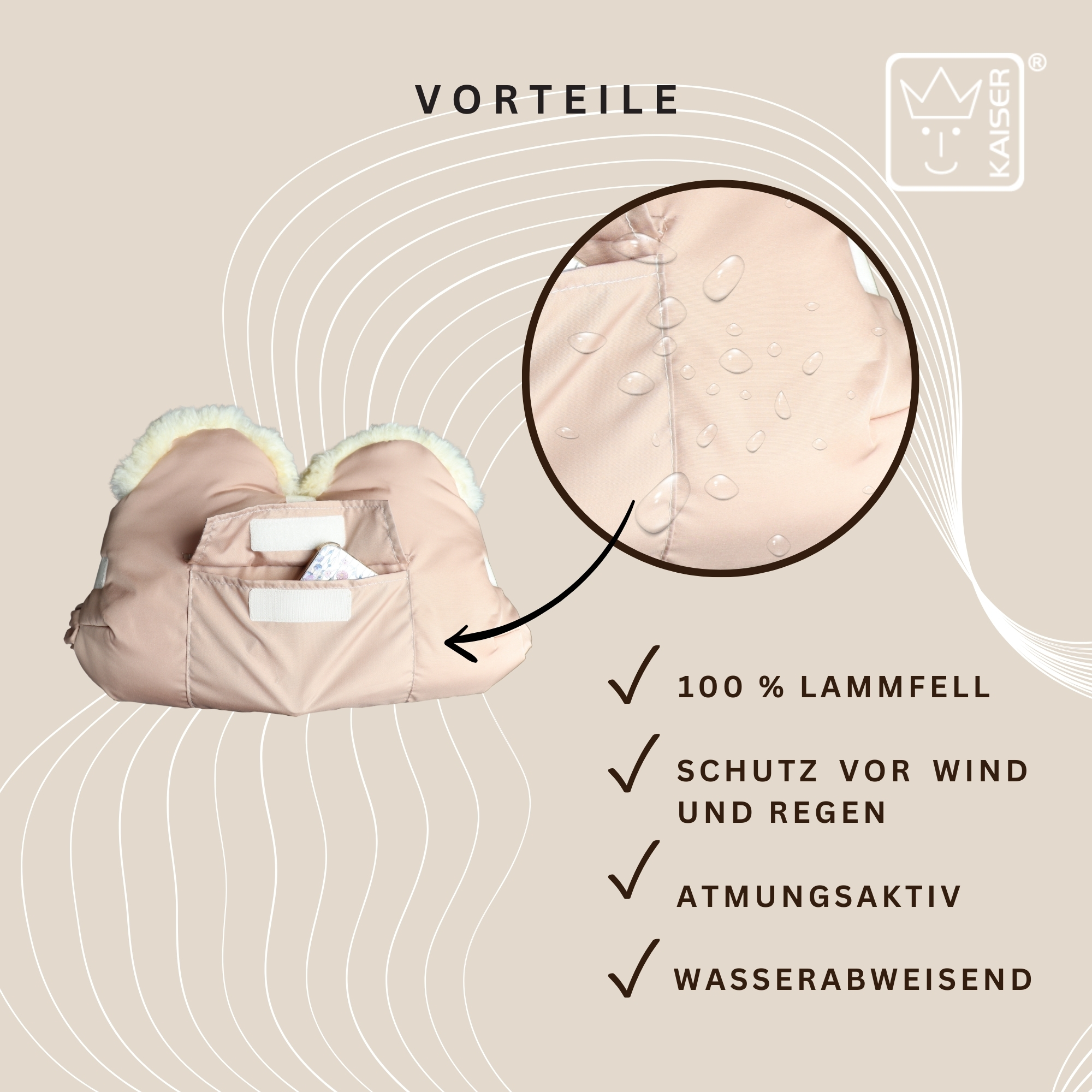 BIG Lammfell Handwärmer