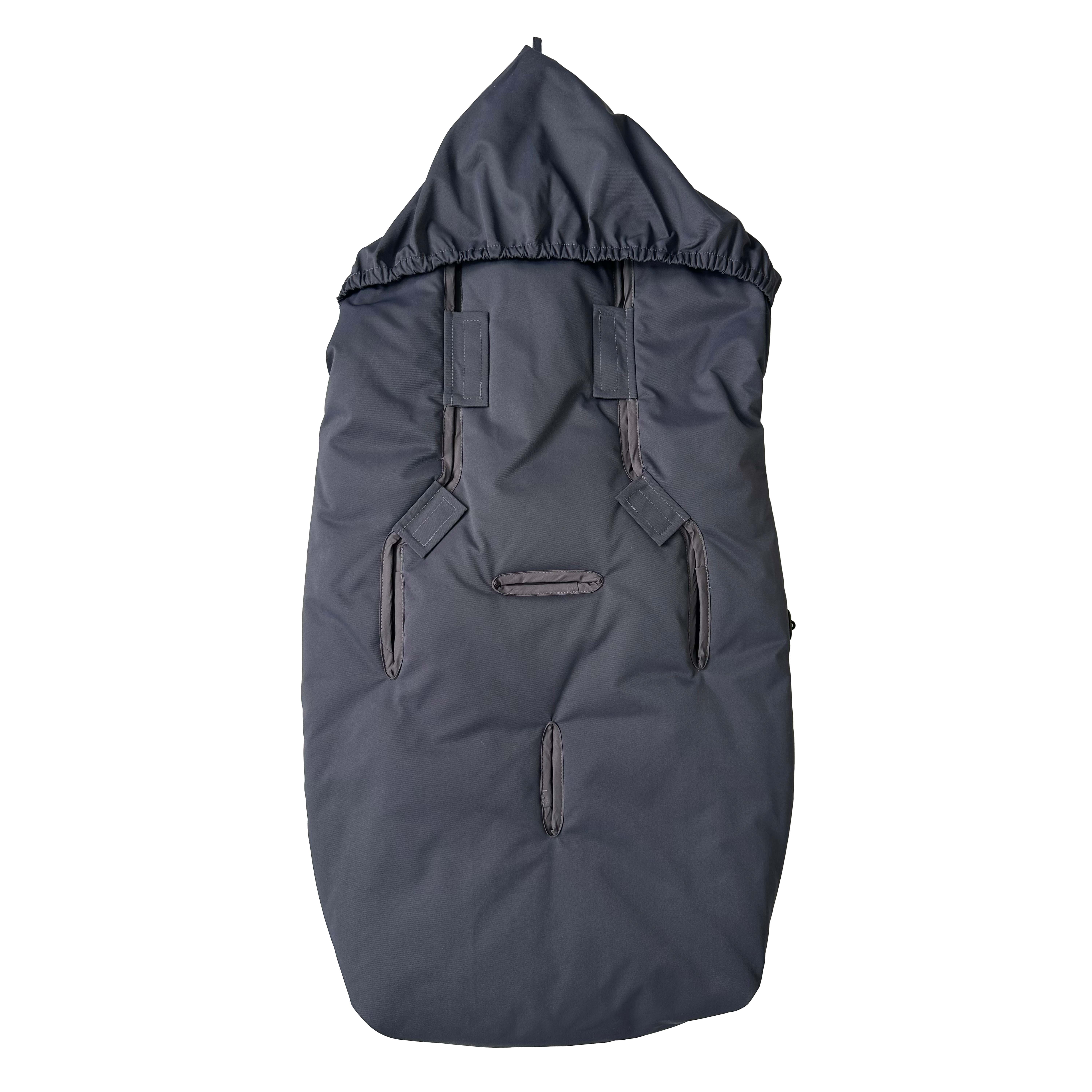 Thermofußsack DOWWNY XL in anthrazit Rückseite