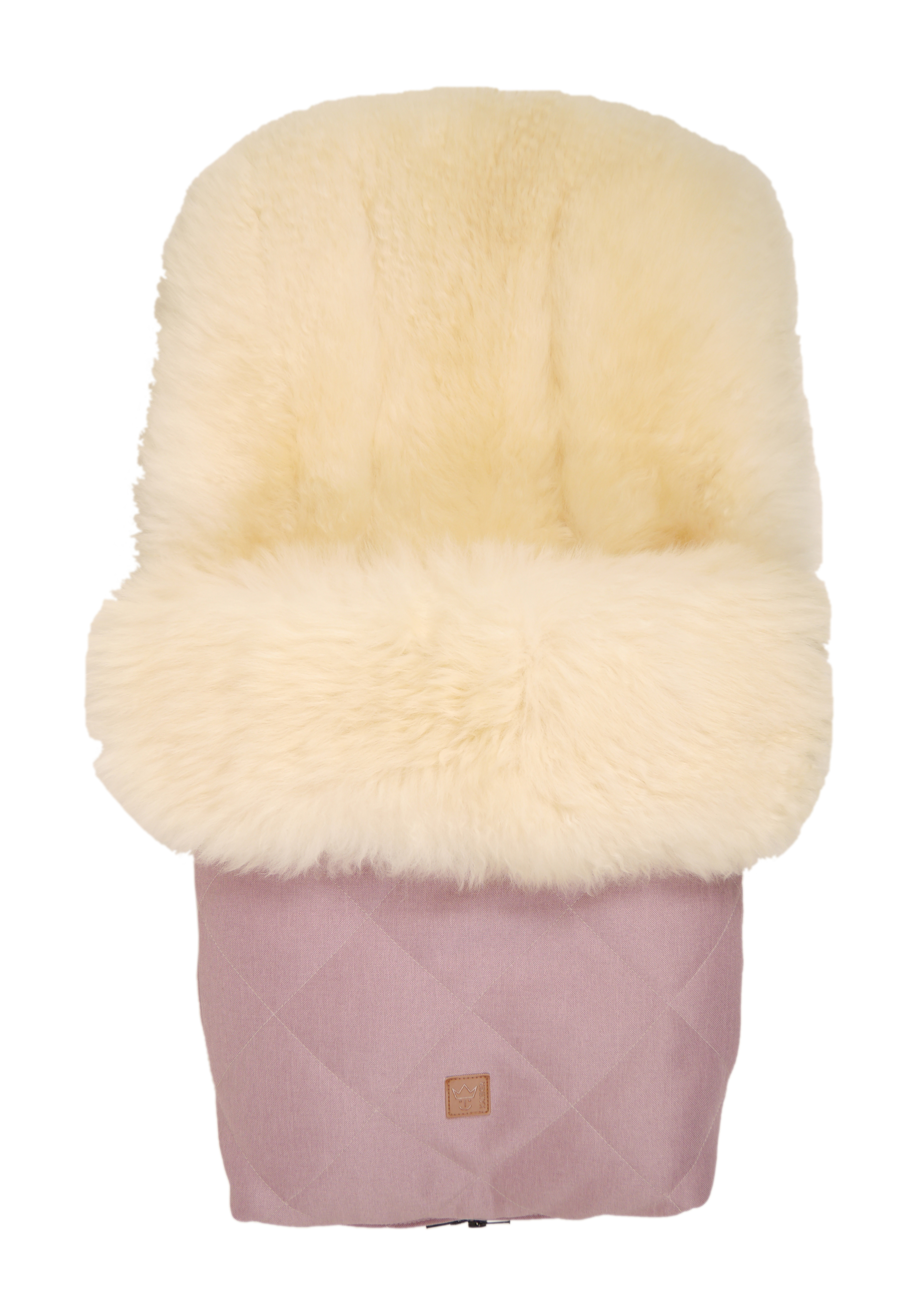Fußsack mit dem Lammfell-Innenfutter in orchid-pink