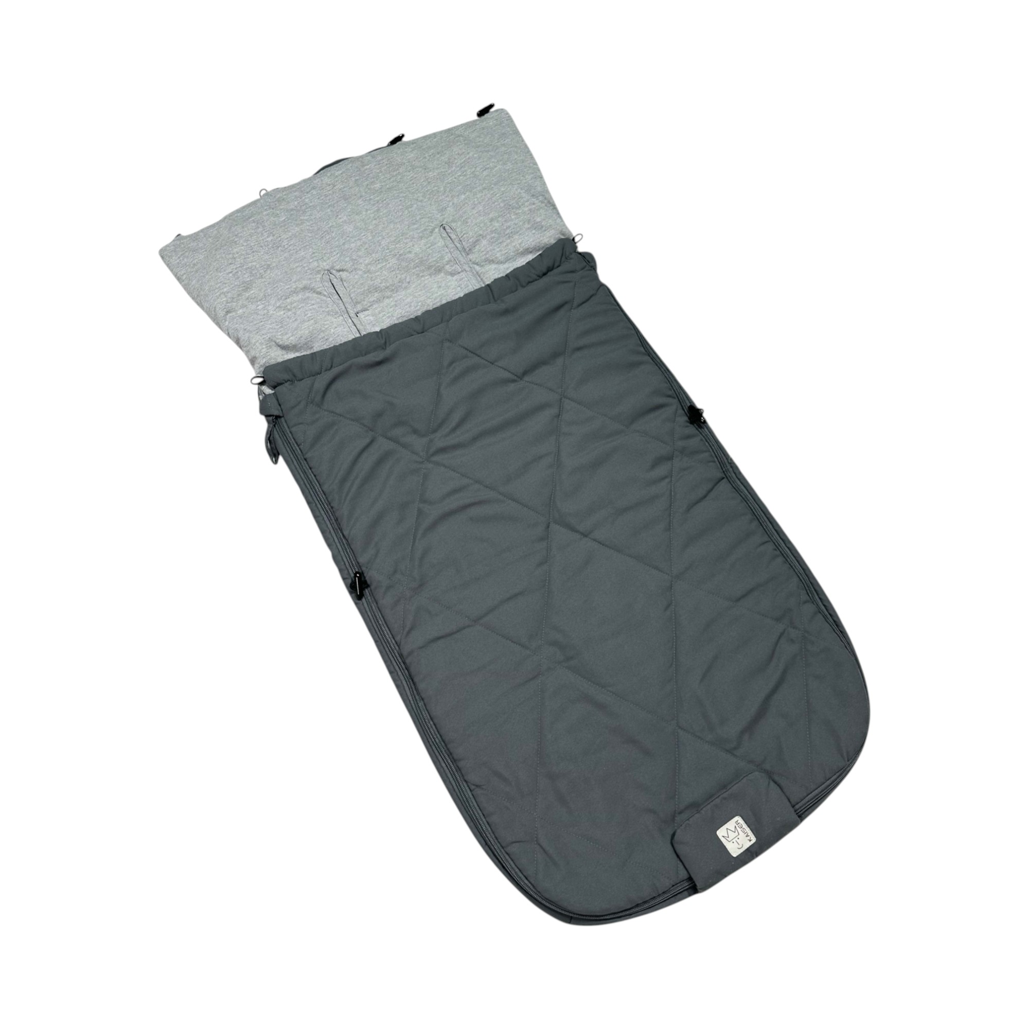 Sommer Fußsack in der Farbe light anthrazit