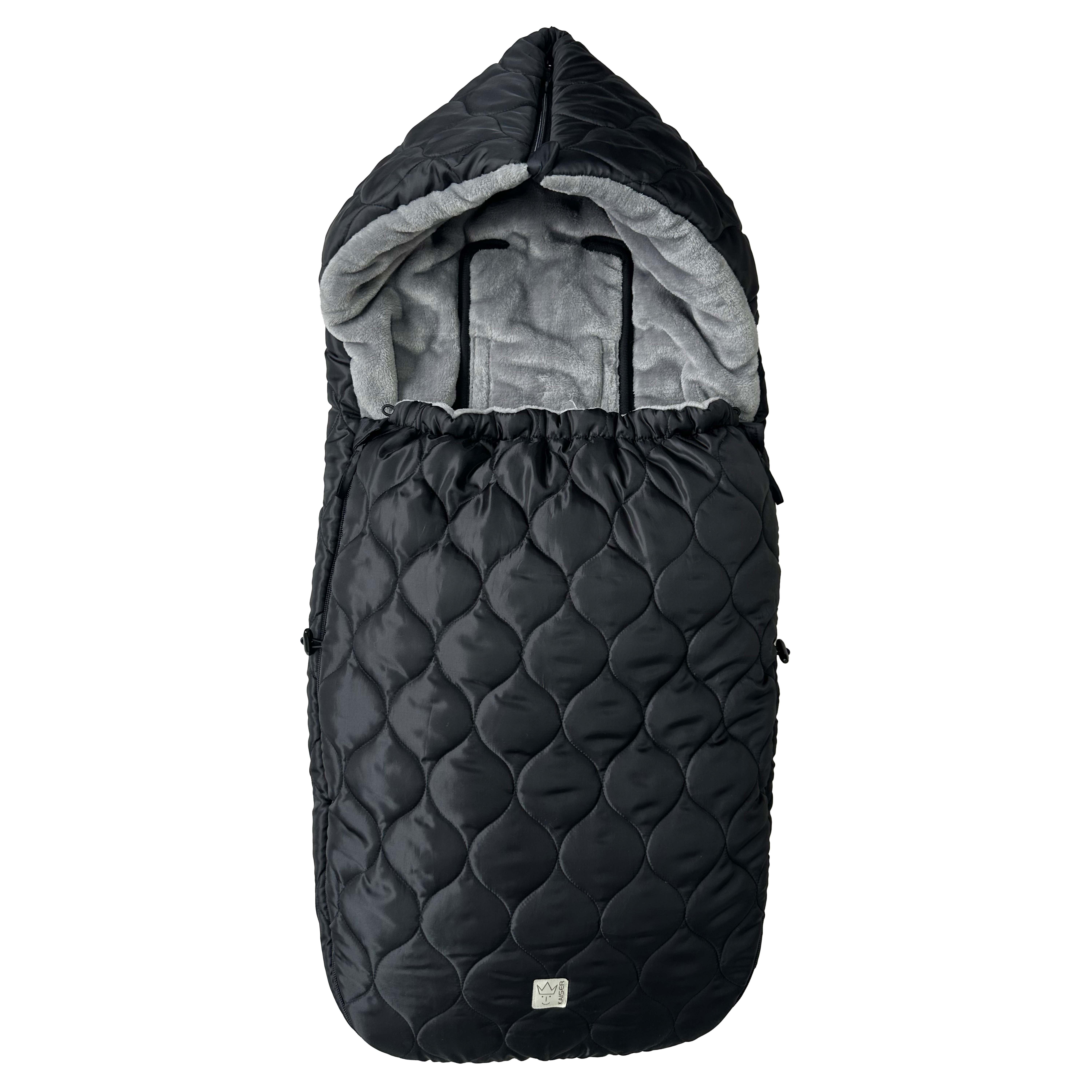 Fußsack in der Farbe black-grey