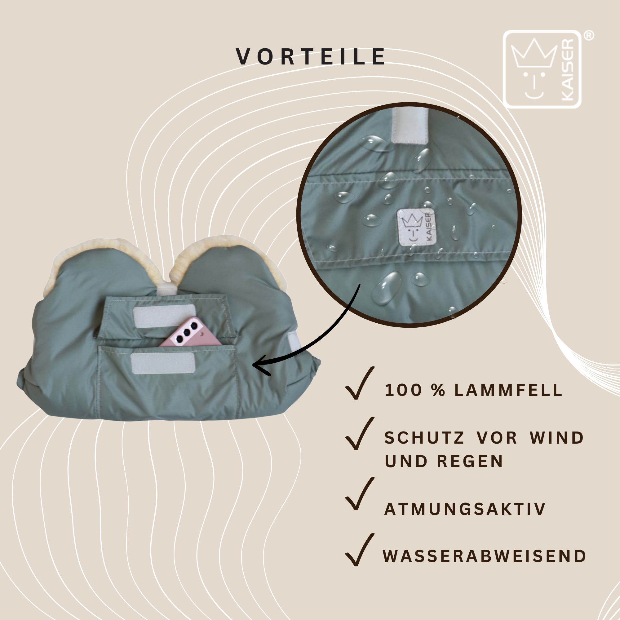 BIG Lammfell Handwärmer