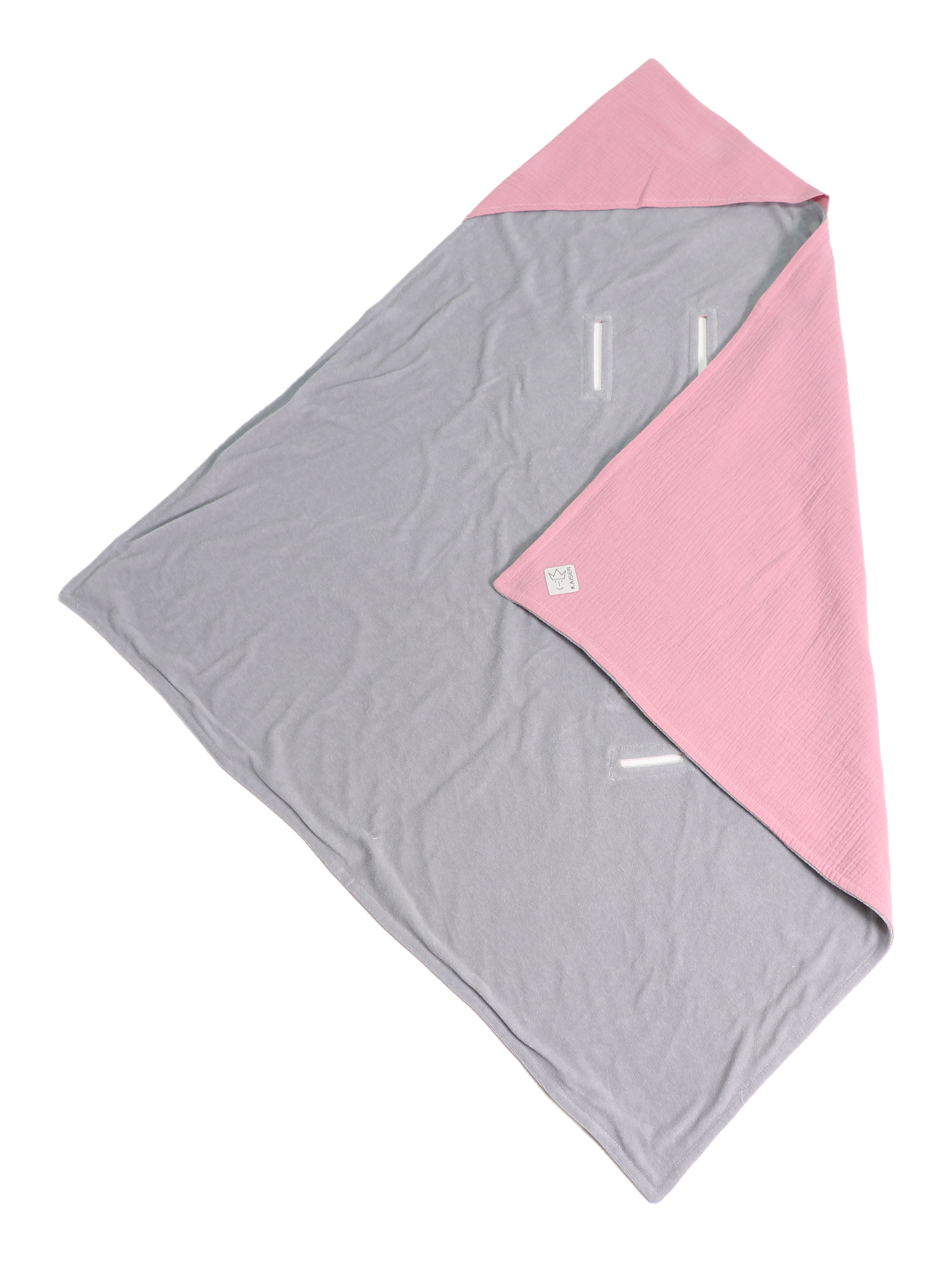SUNNY Einschlagdecke von Kaiser in der Farbe birdal rose, teilweise gefaltet, schräg von oben