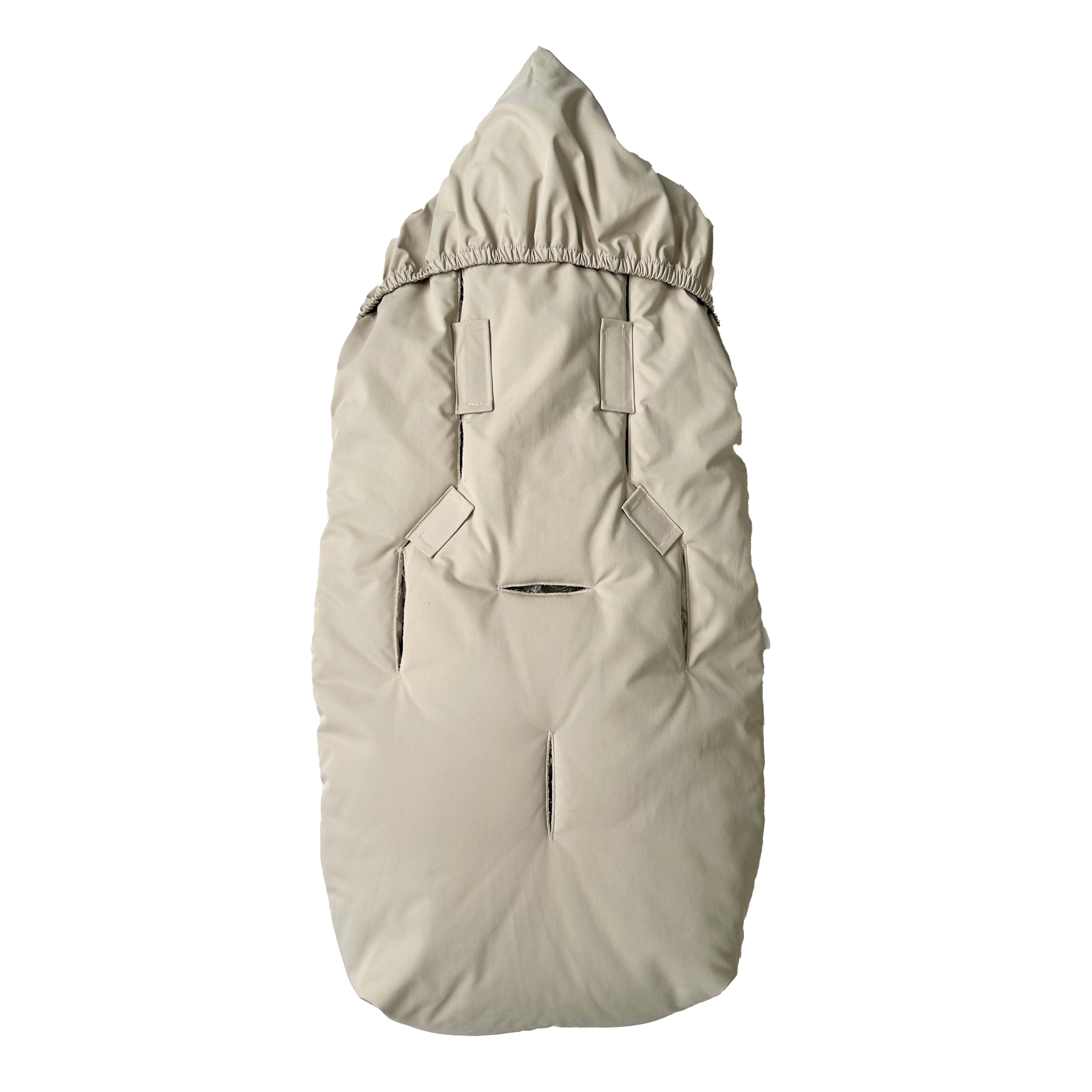 Thermofußsack DOWWNY XL in sand Rückseite