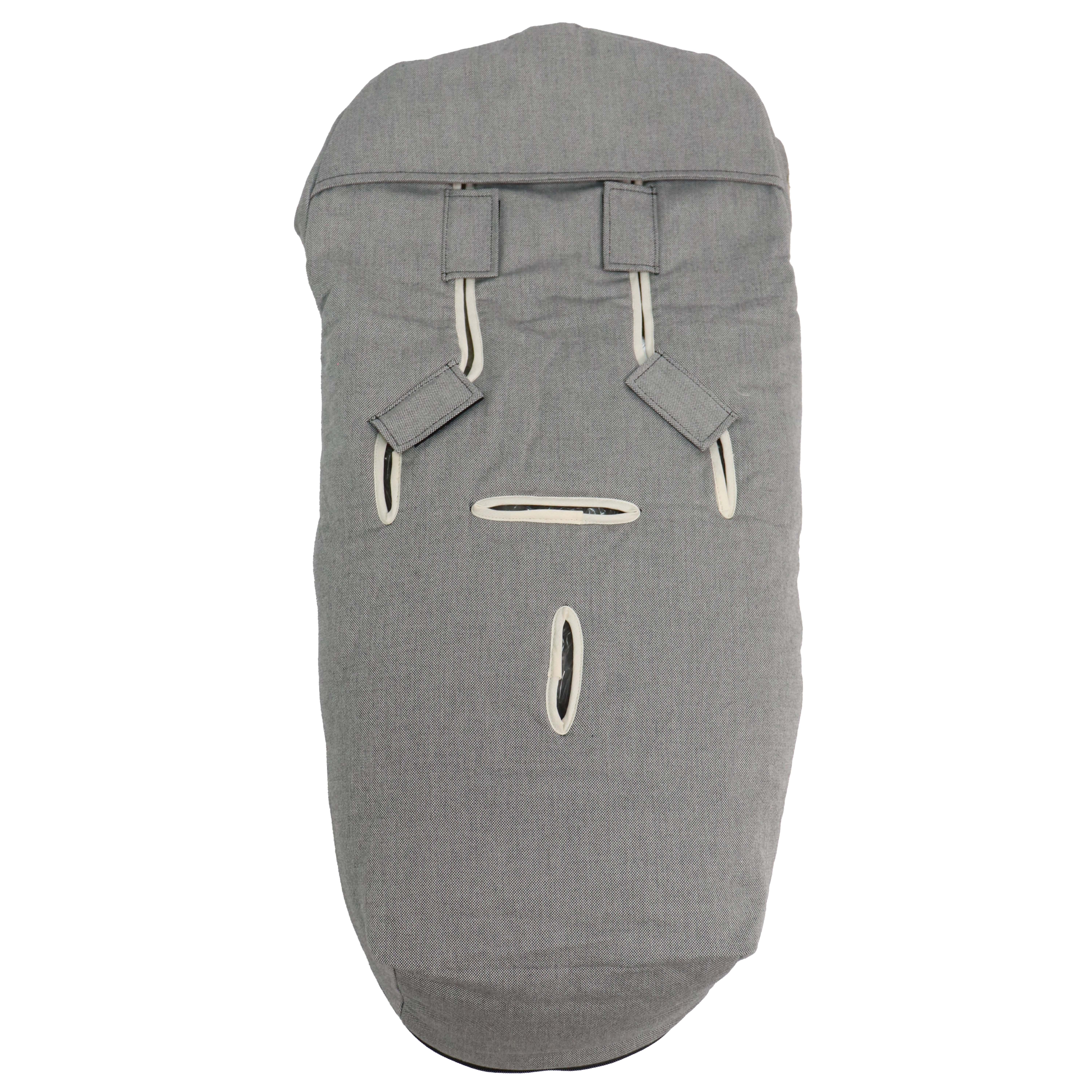 NATURELL ORGANIC COTTON BIO Fußsack in der Farbe black nature Rückseite