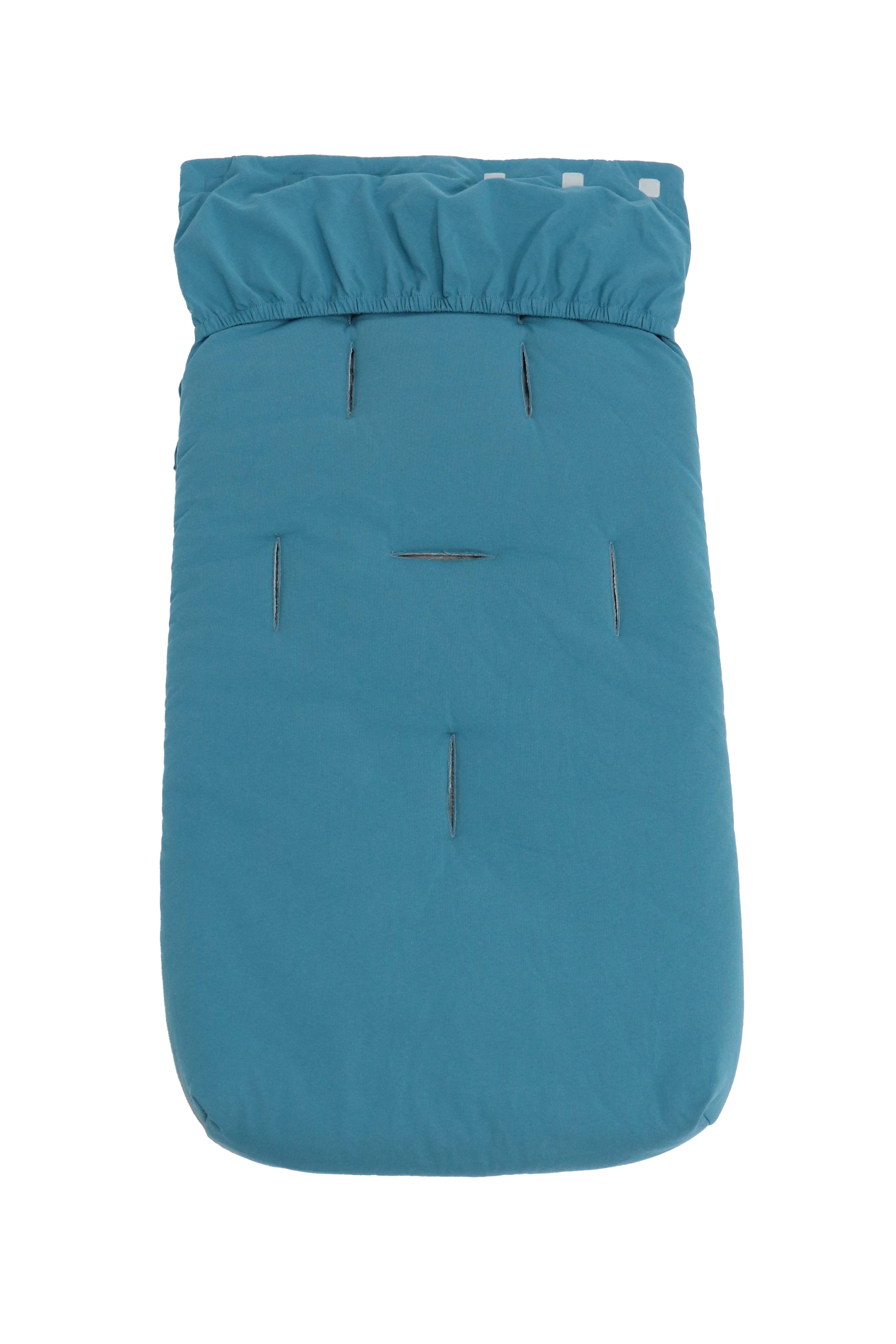 Sommer Fußsack in der Farbe agean blue Rückseite