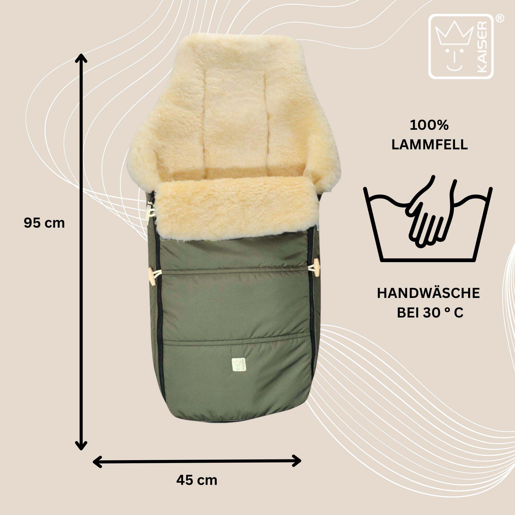DUBLAS 2.0 Lammfell-Kinderwagen Fußsack