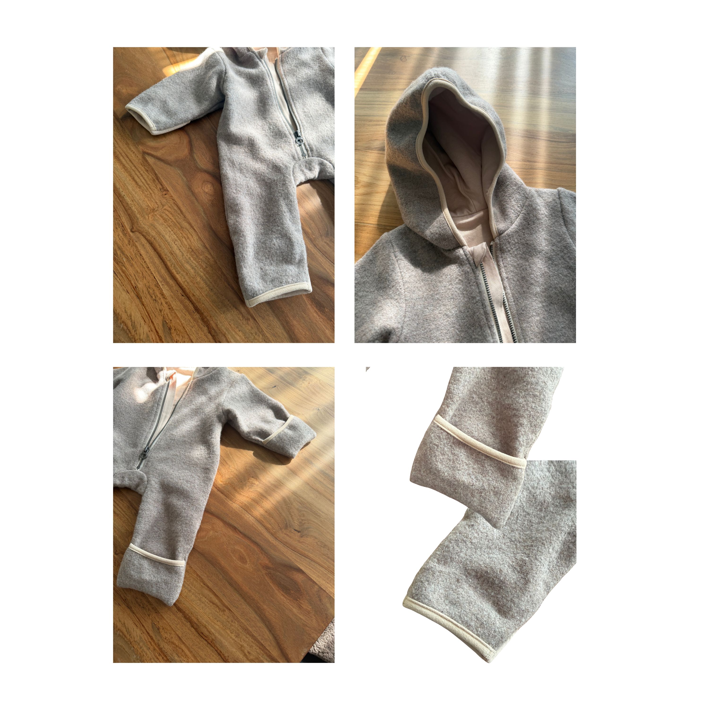WOOL WALK Overall, 100% Wool, light brown