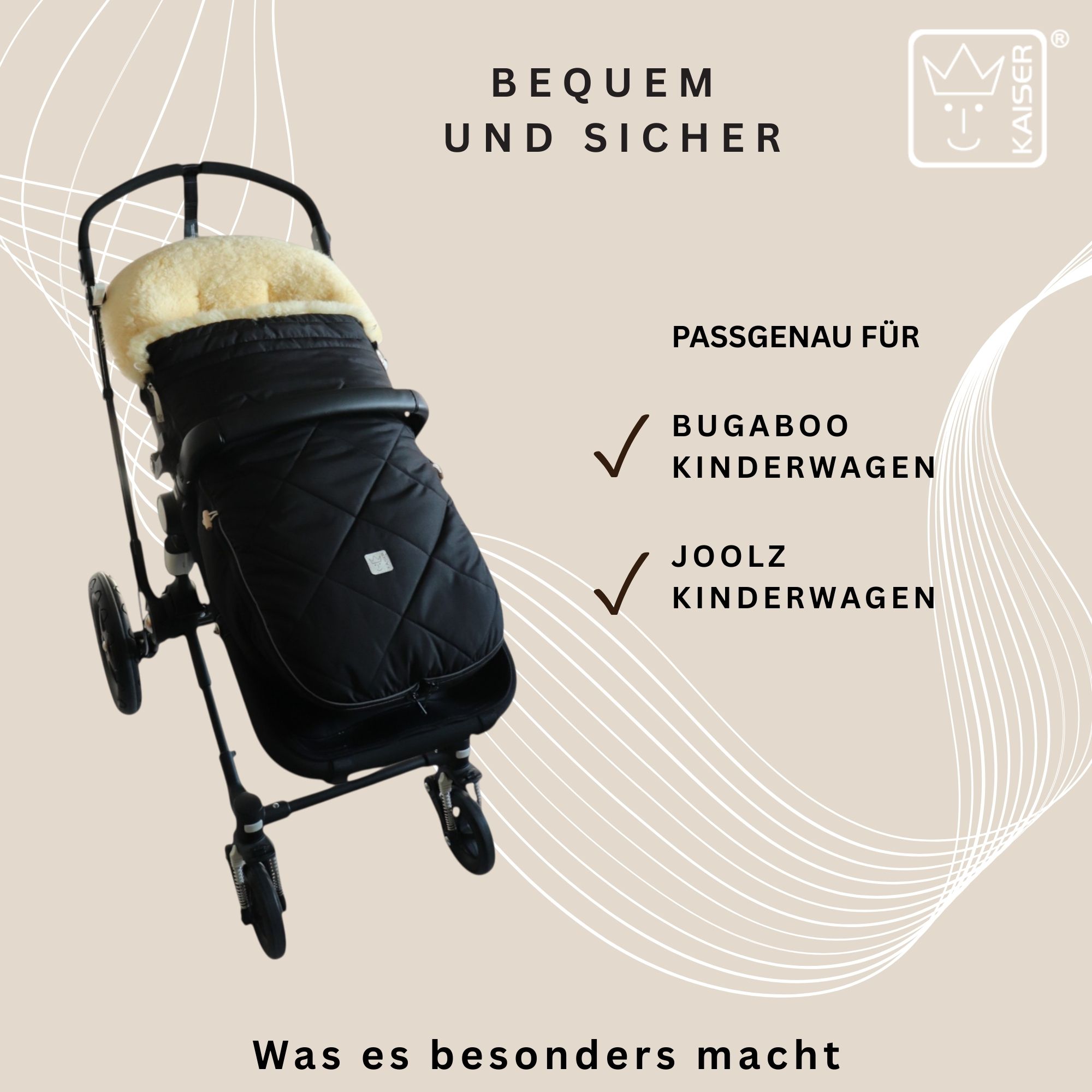 Kein Schleudern, keine Trocknung auf Heizung oder in der Sonne – Pflegehinweis für Lammfell.