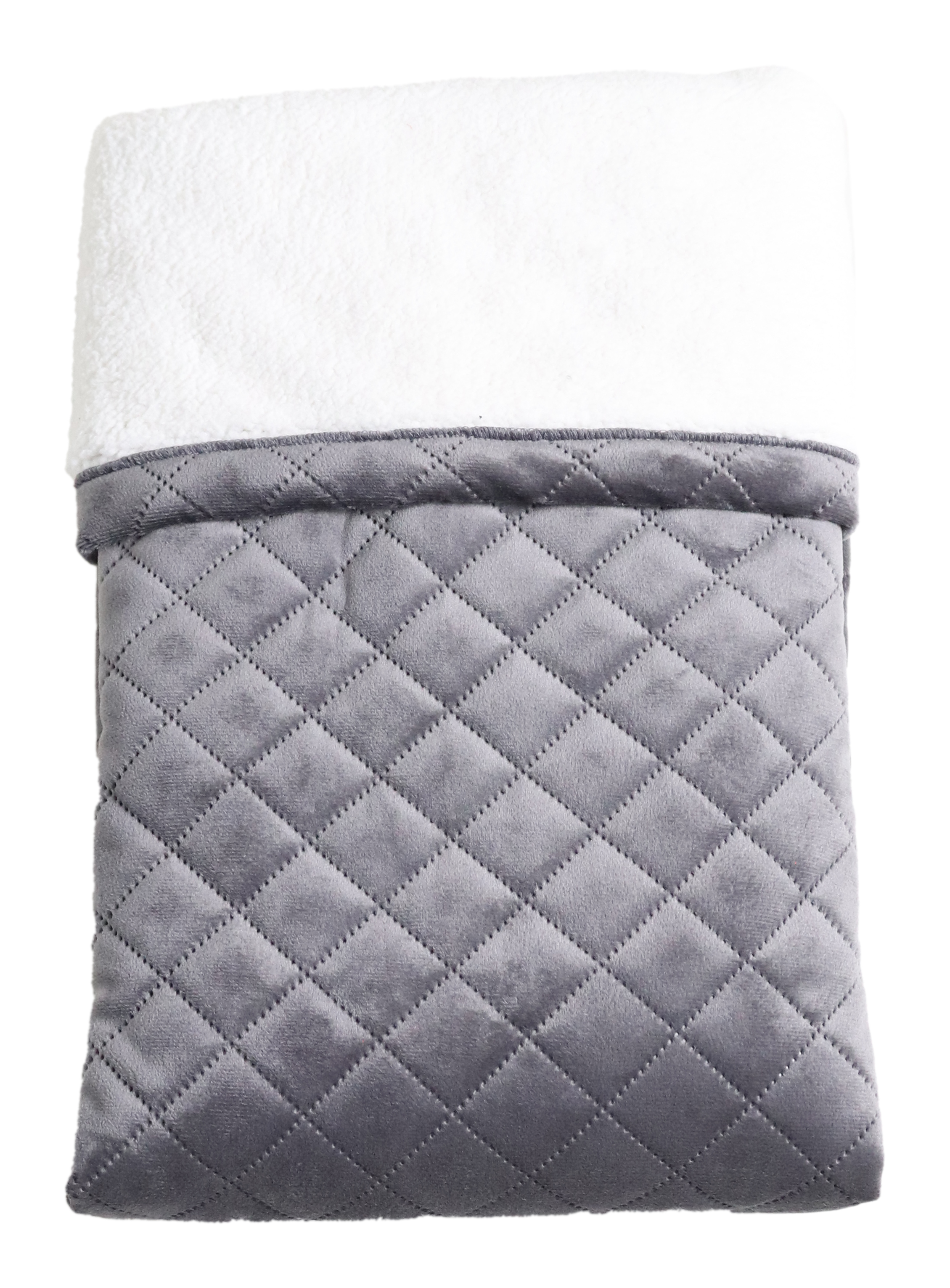 VELVET BLANKET, Sherpa Fleece creme