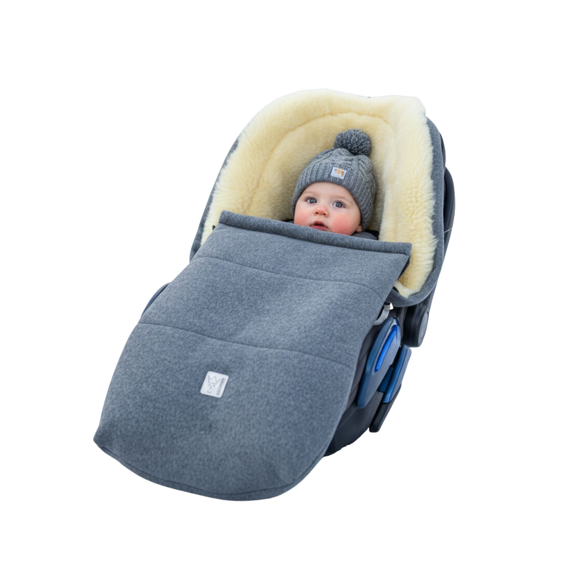 EMILIA - Lammfell Babyschalen Fußsack