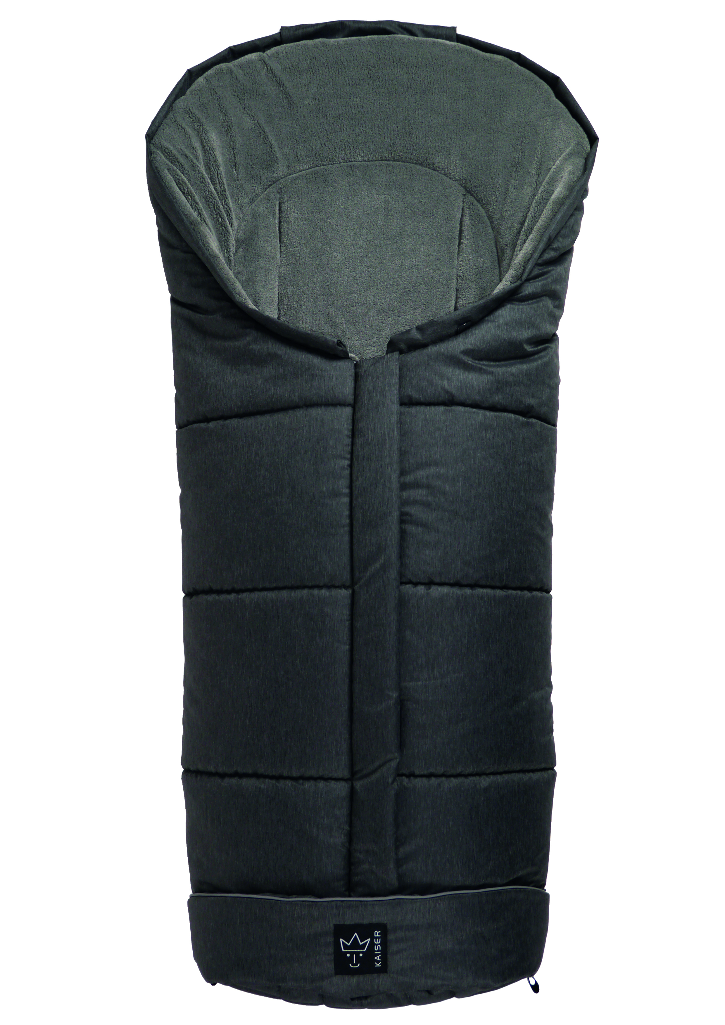Thermofußsack in black melange