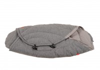 Sommer Einschlagdecke CARL MELANGE in anthracite melange, Seitenansicht