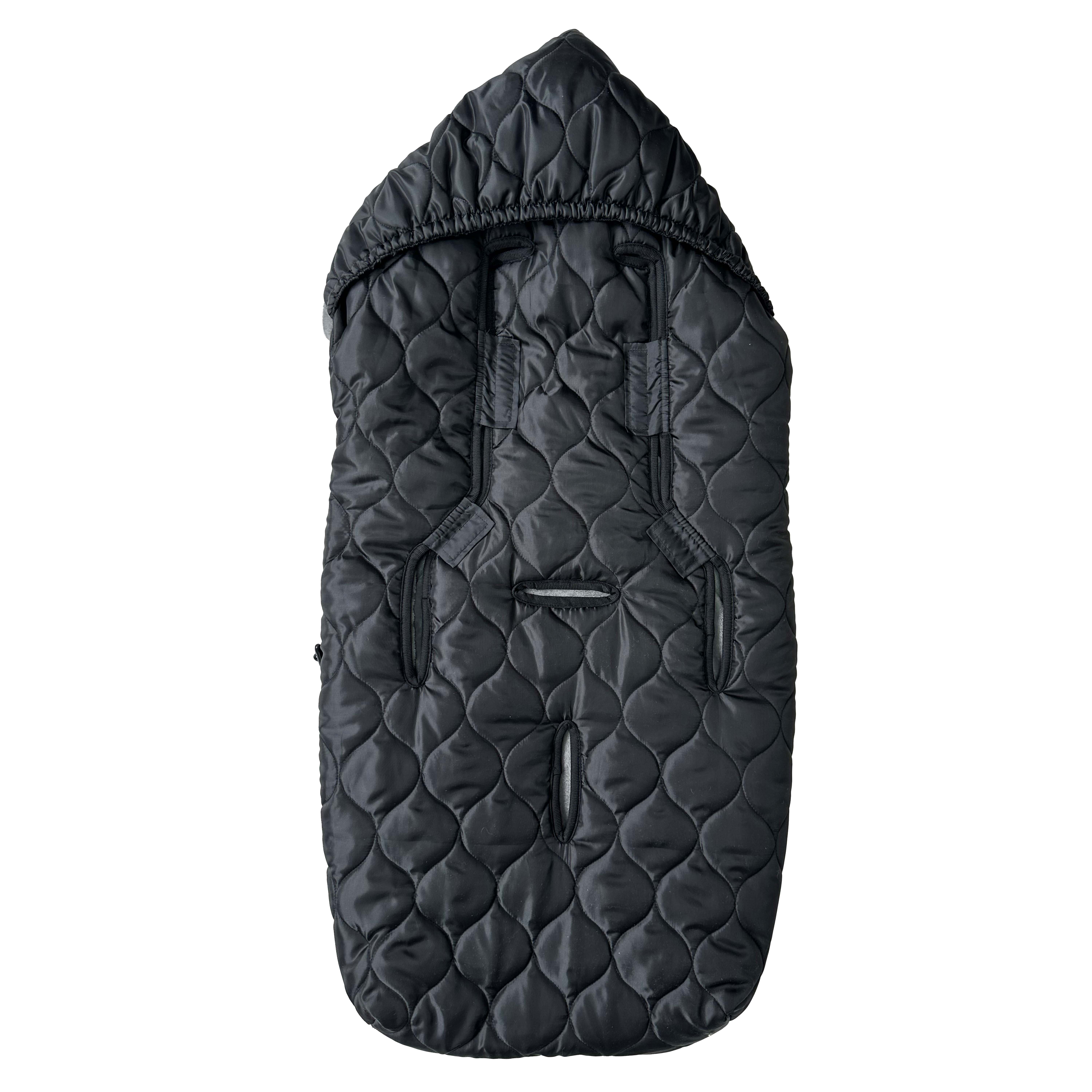Fußsack in der Farbe black-grey Rückseite