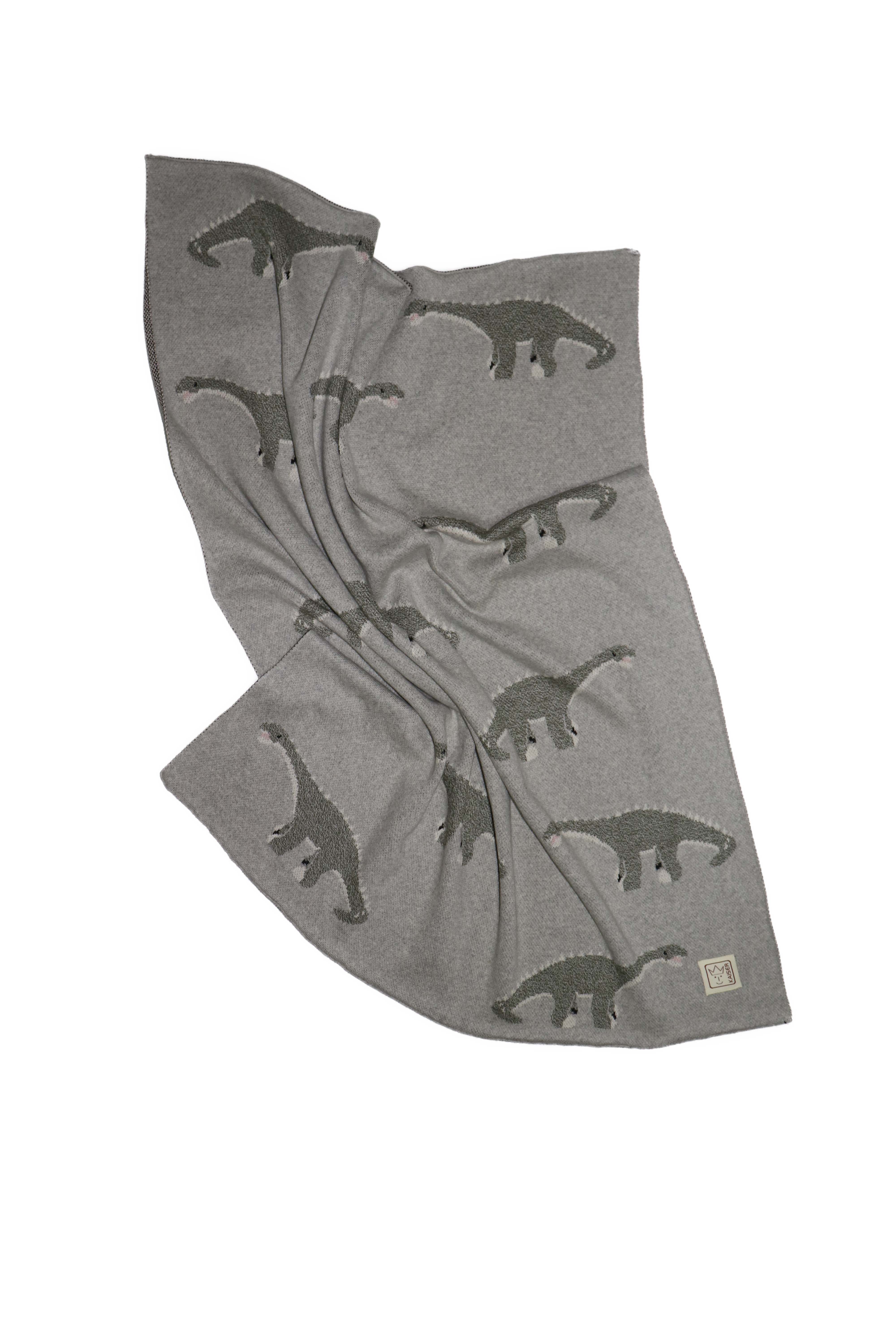 DINOSAUR Babydecke Strick DINOSAUR Babydecke Strick