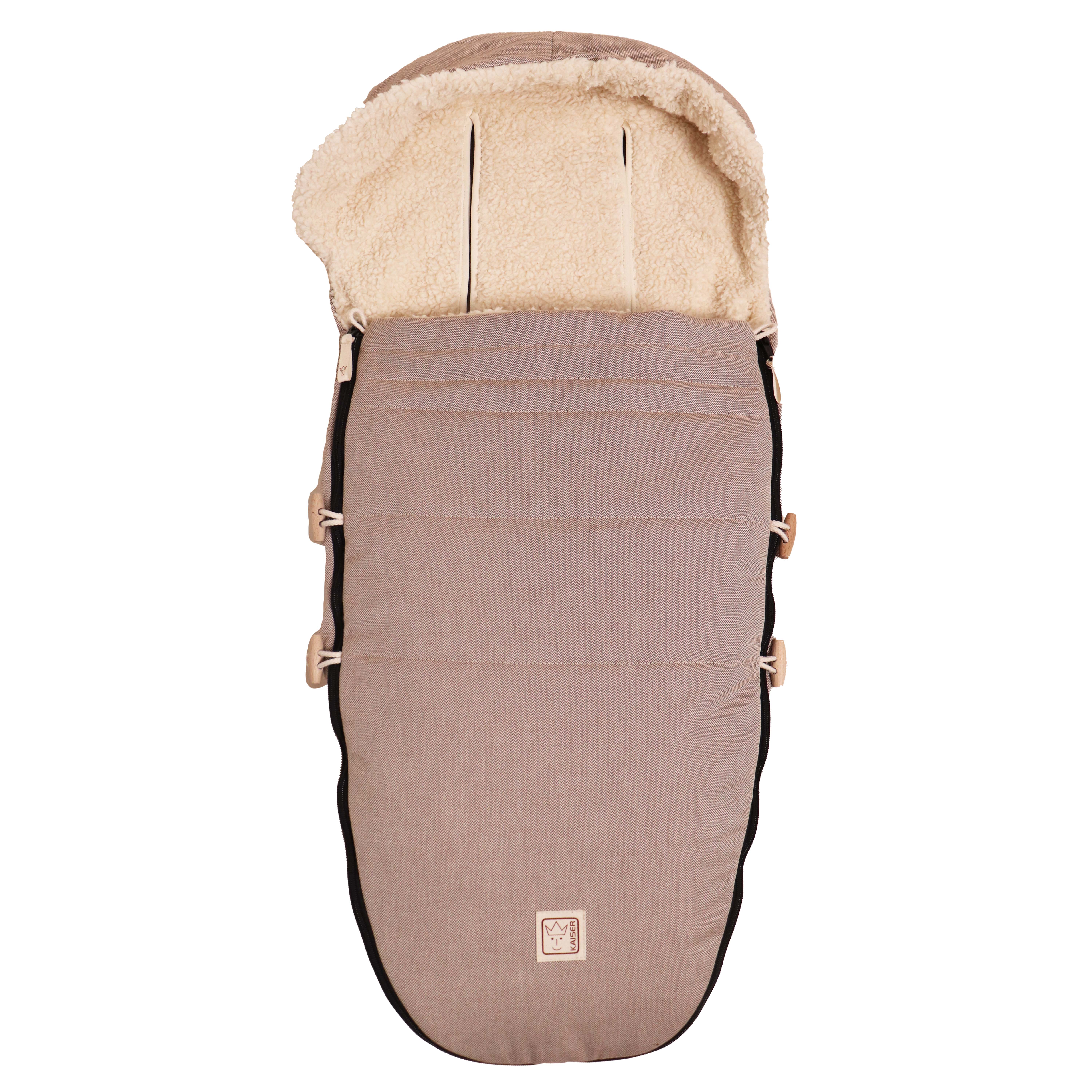 NATURELL ORGANIC COTTON BIO Fußsack in der Farbe Brown nature