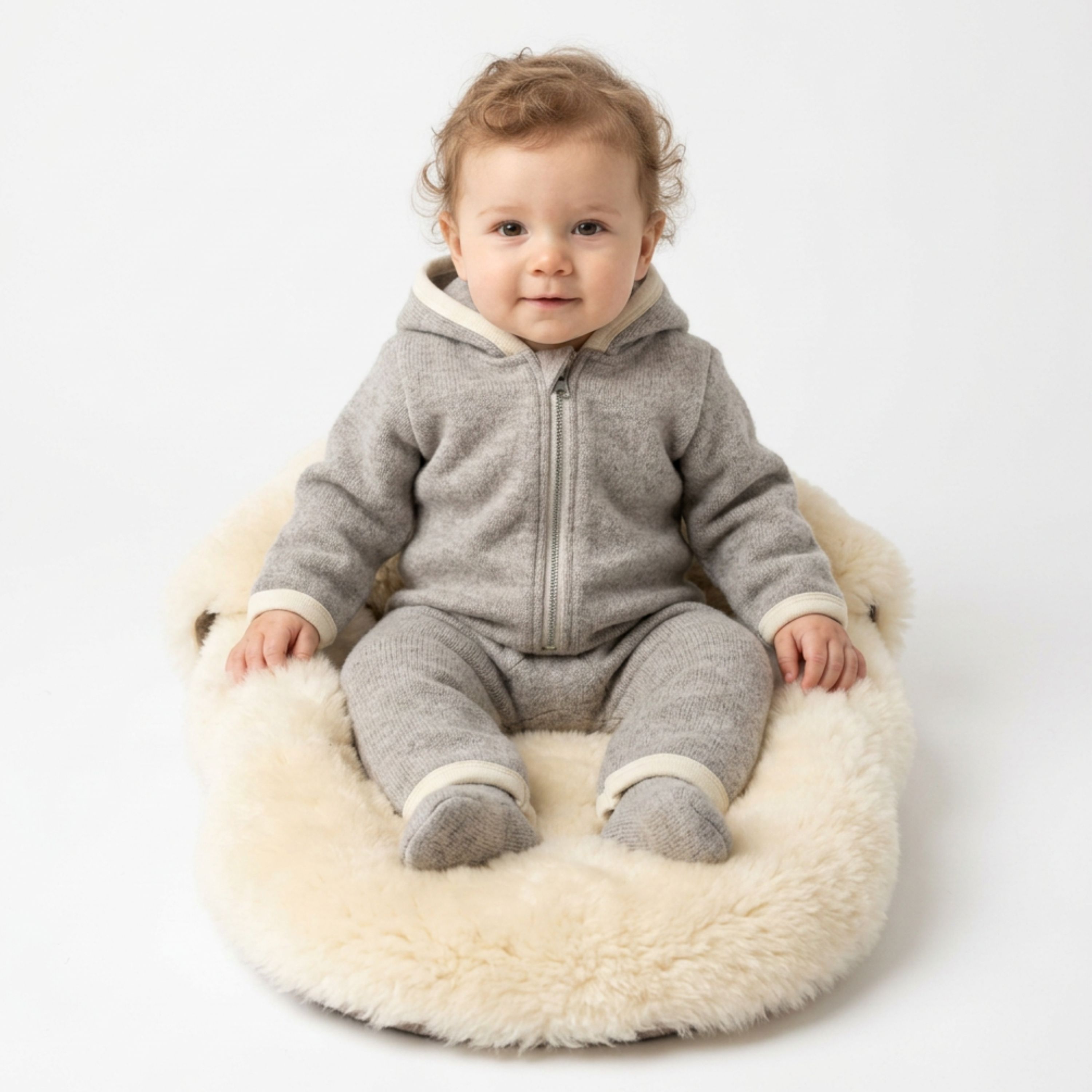 WOOL WALK Overall, 100% Wool, light brown