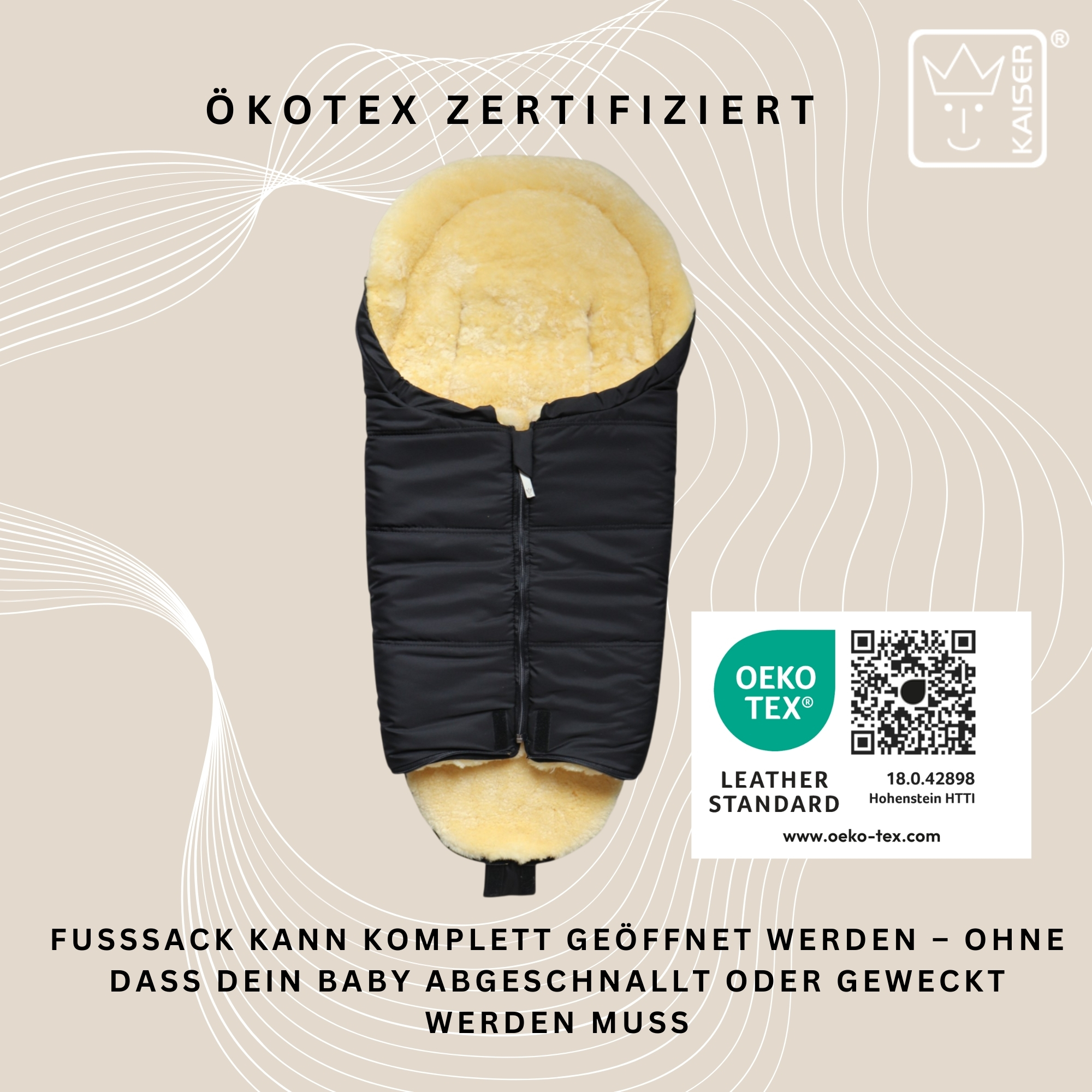 NAADJA Lammfell Babyschalen Fußsack NAADJA Lammfell Babyschalen Fußsack