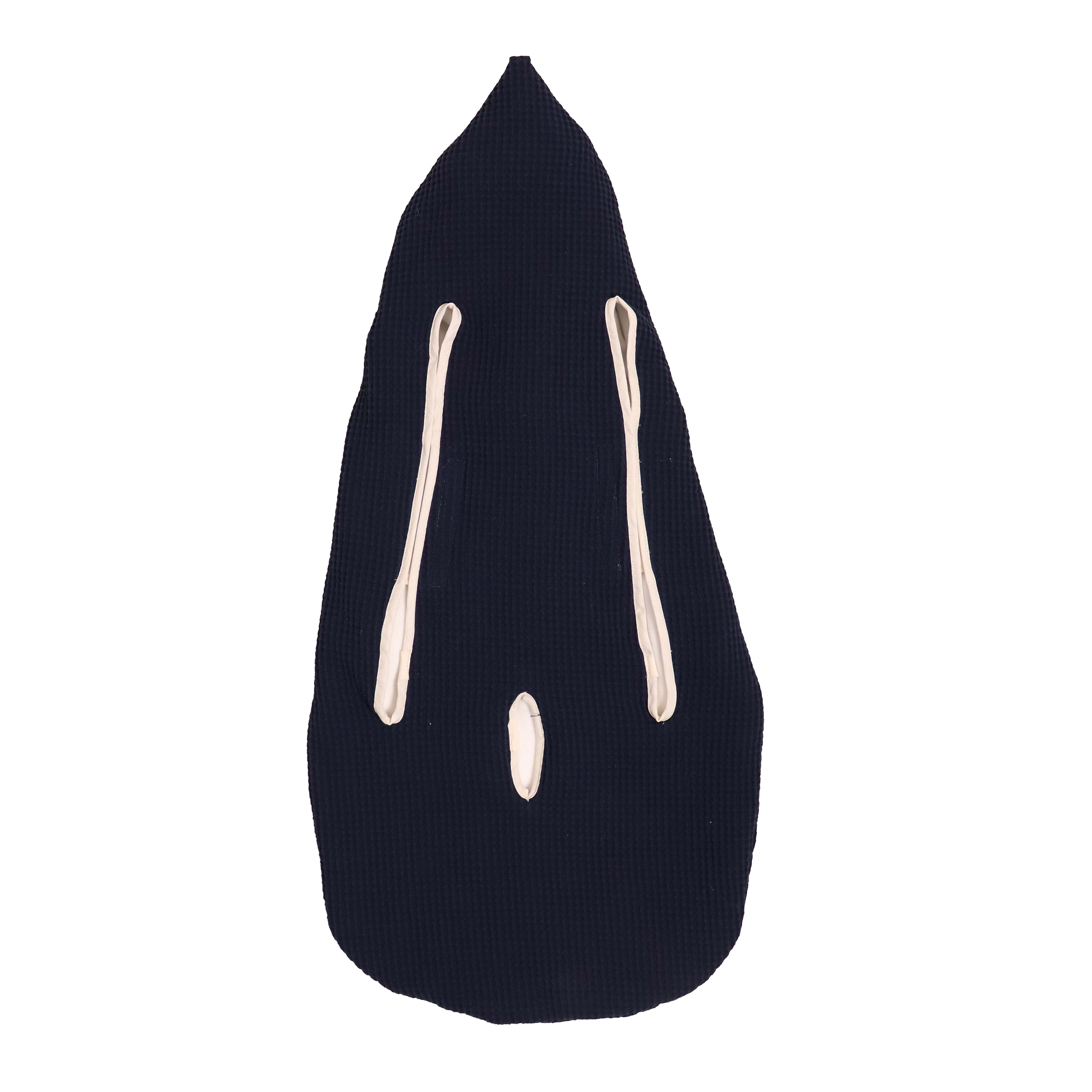 Rückseite der ALICE ORGANIC COTTON BIO Einschlagdecke navy