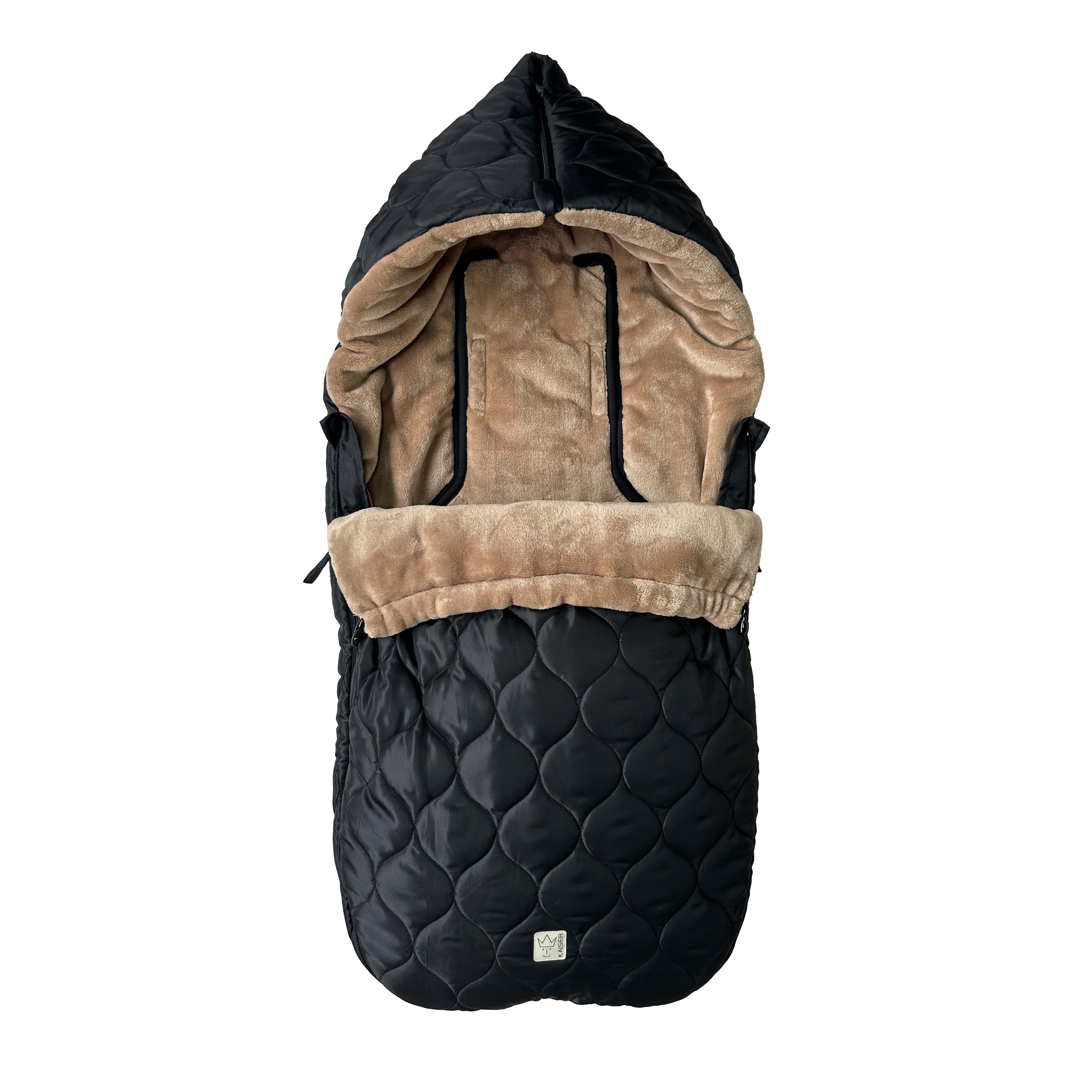 Fußsack in der Farbe black-light-brown