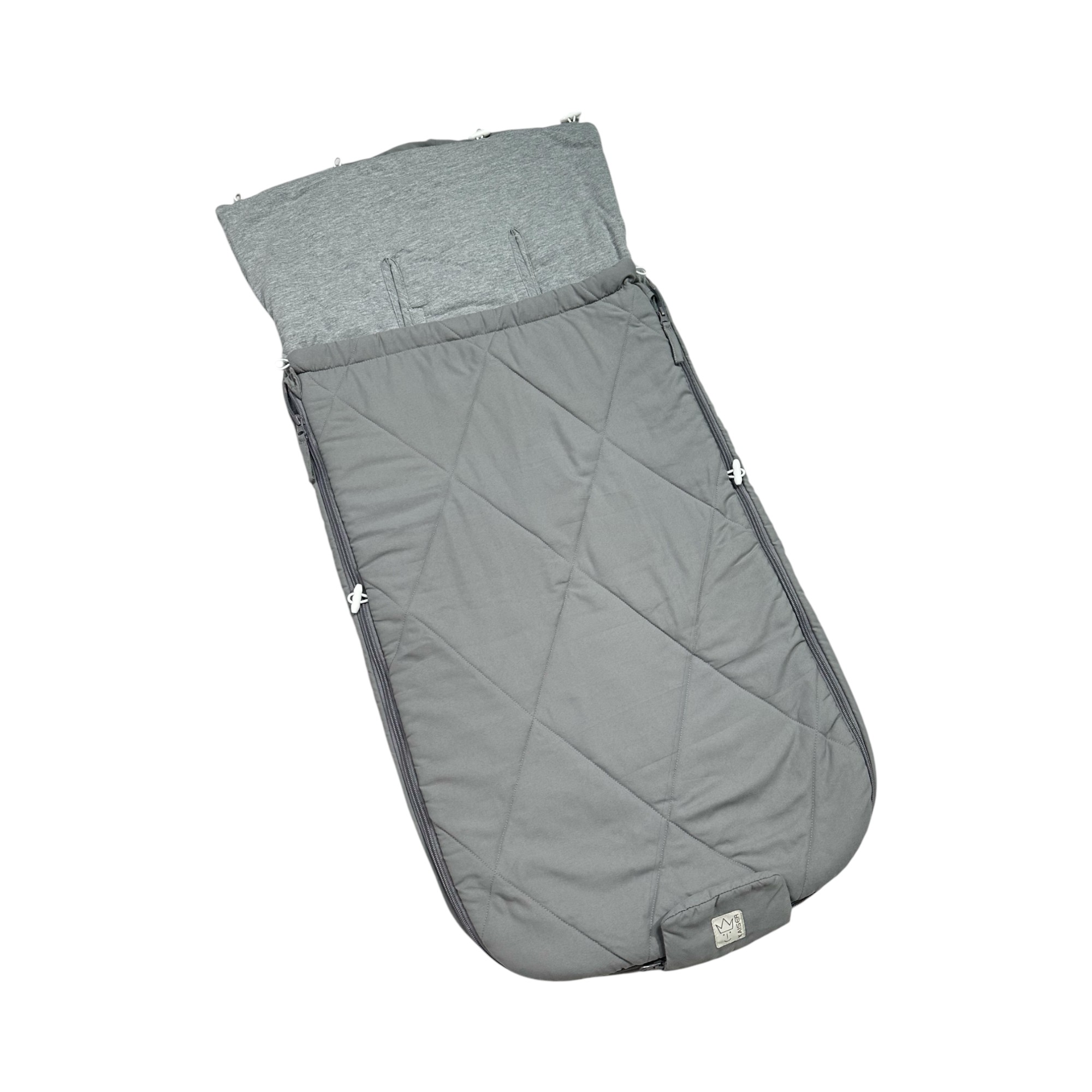AURORA Sommer Kinderwagenfußsack Sommer Fußsack in der Farbe light grey
