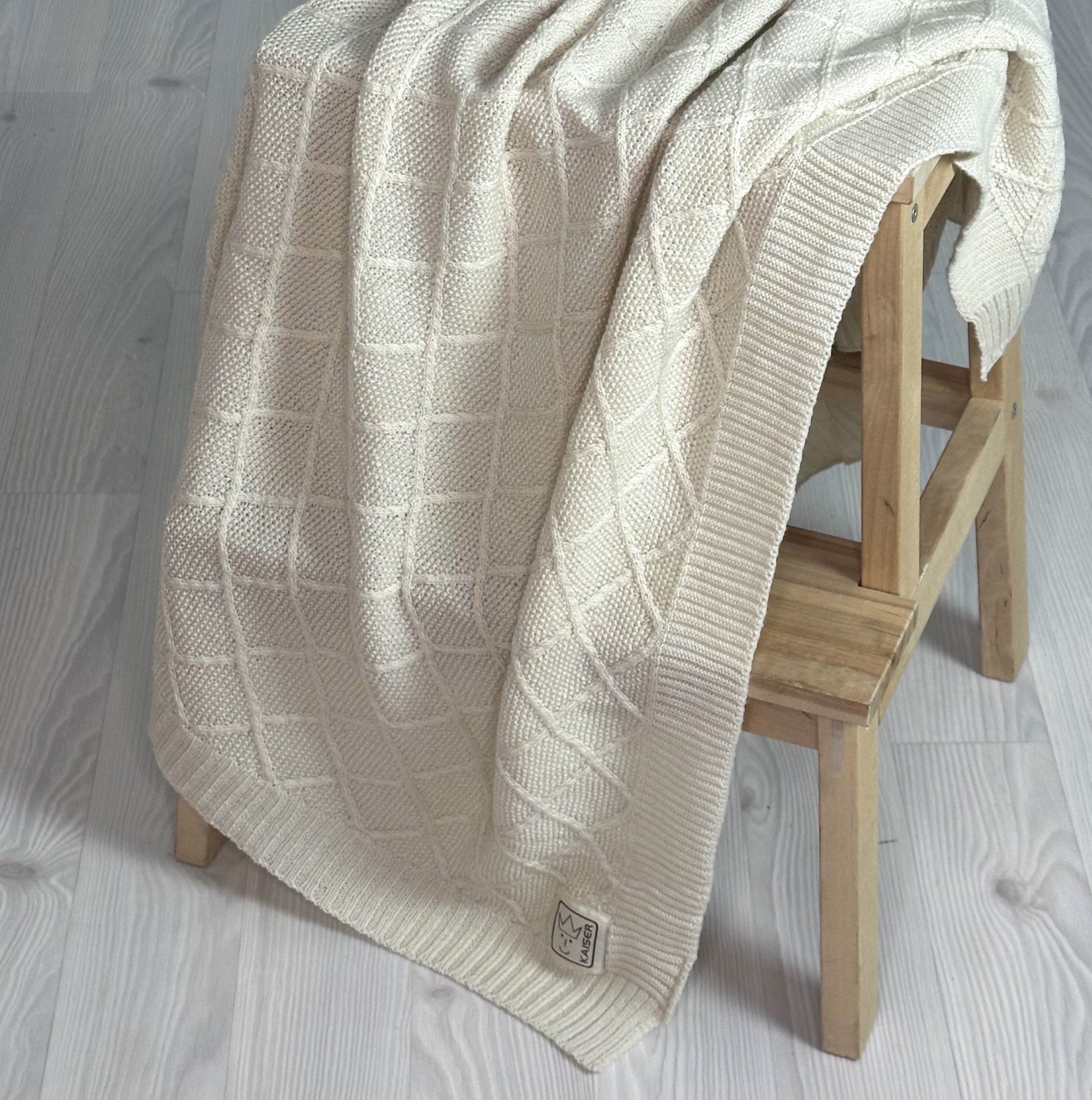 WOOL Babydecke Strick